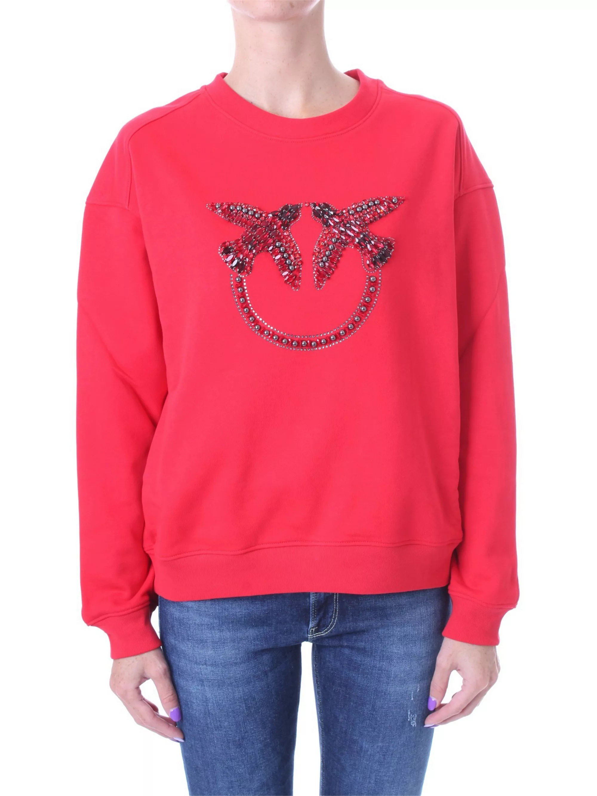 PINKO Sweatshirt Damen rot cotone günstig online kaufen