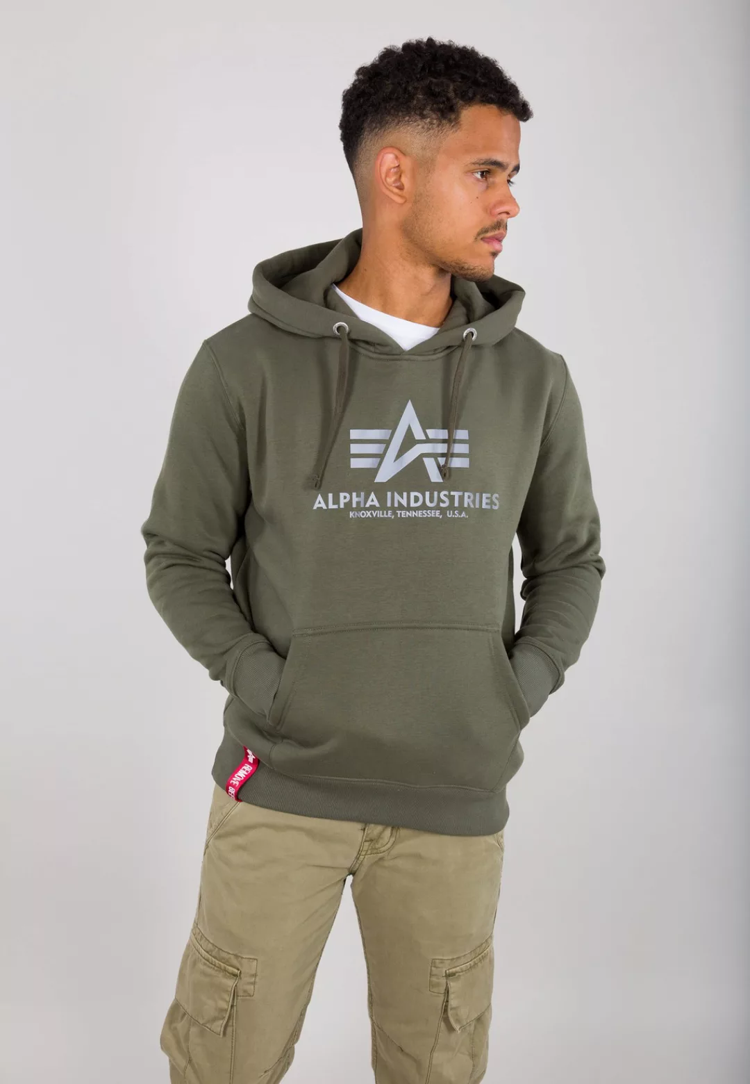 Alpha Industries Hoodie "Alpha Industries Men - Hoodies Basic Hoodie Refl. günstig online kaufen