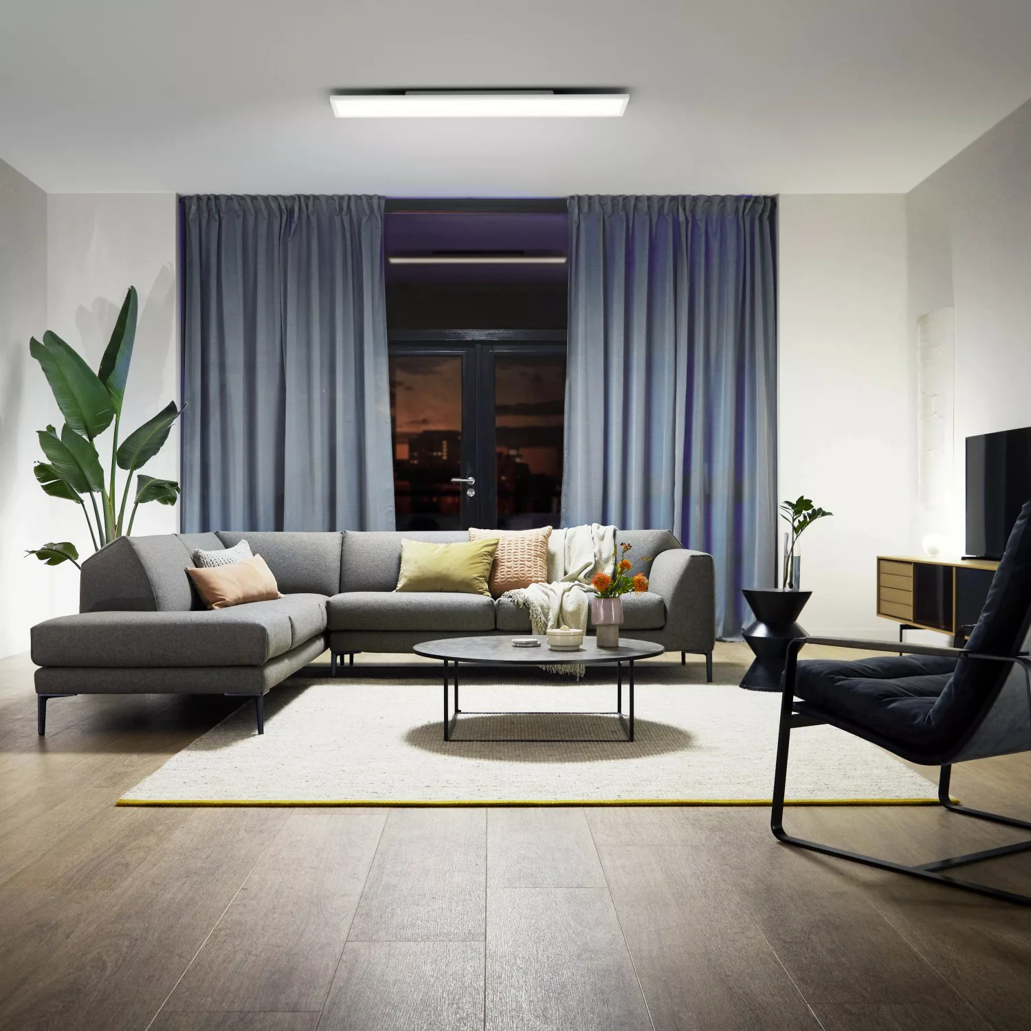 Philips Hue LED Deckenleuchte White Ambiance Aurelle rechteckig 120 cm x 30 günstig online kaufen