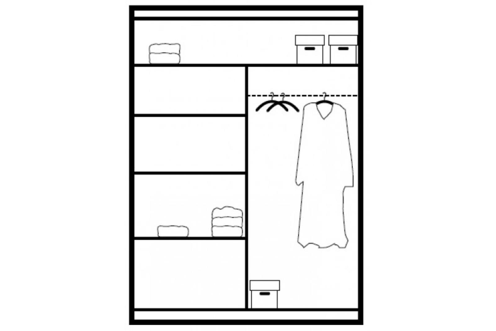 Beautysofa Kleiderschrank Modern Kleiderschrank mit Spiegel günstig online kaufen
