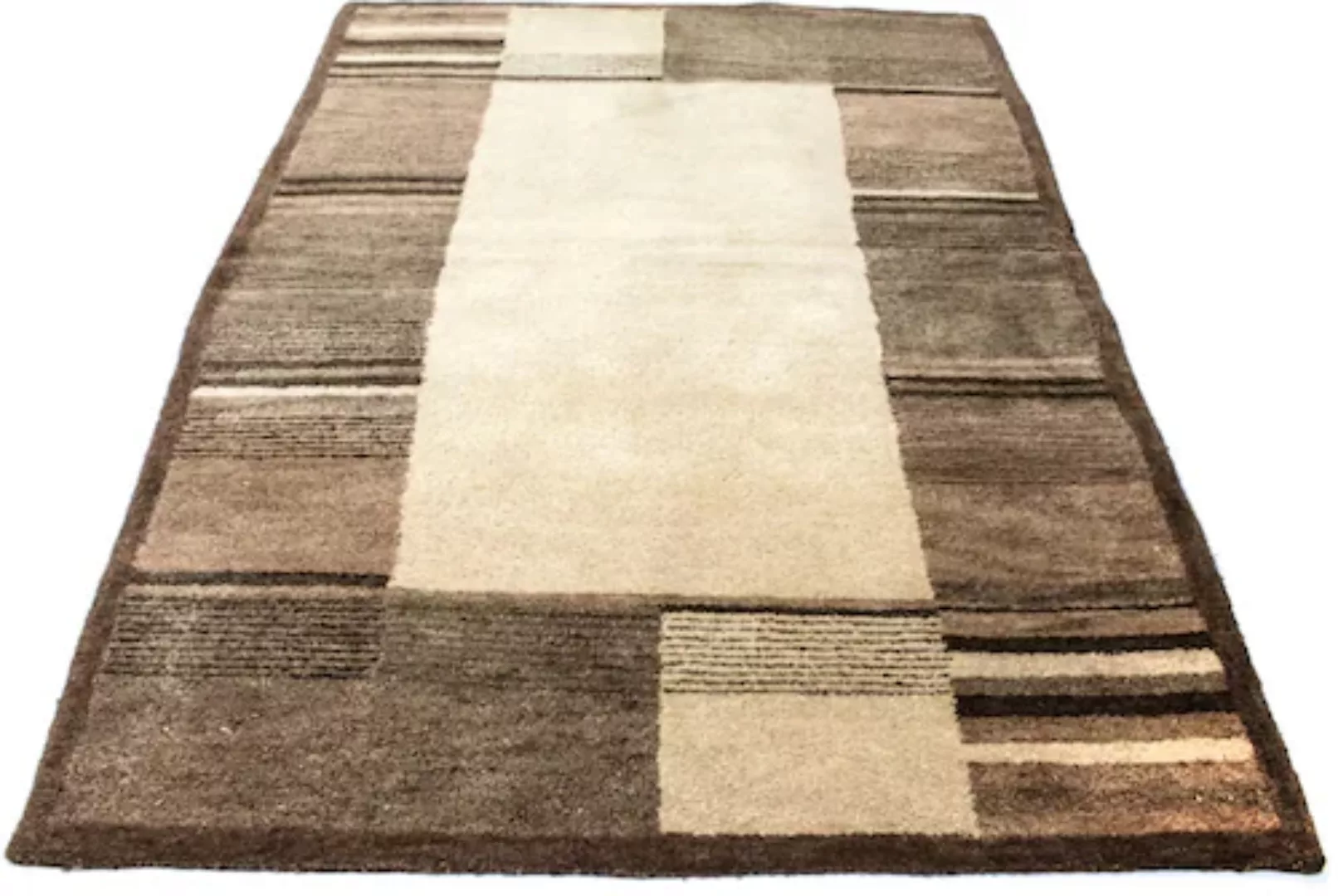 morgenland Wollteppich »Gabbeh Teppich handgetuftet beige«, rechteckig günstig online kaufen