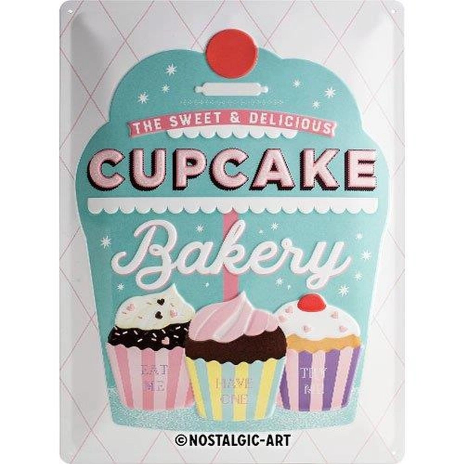 Nostalgic-Art Blechschild 30 x 40 cm - Home & Country - Cupcake Bakery günstig online kaufen