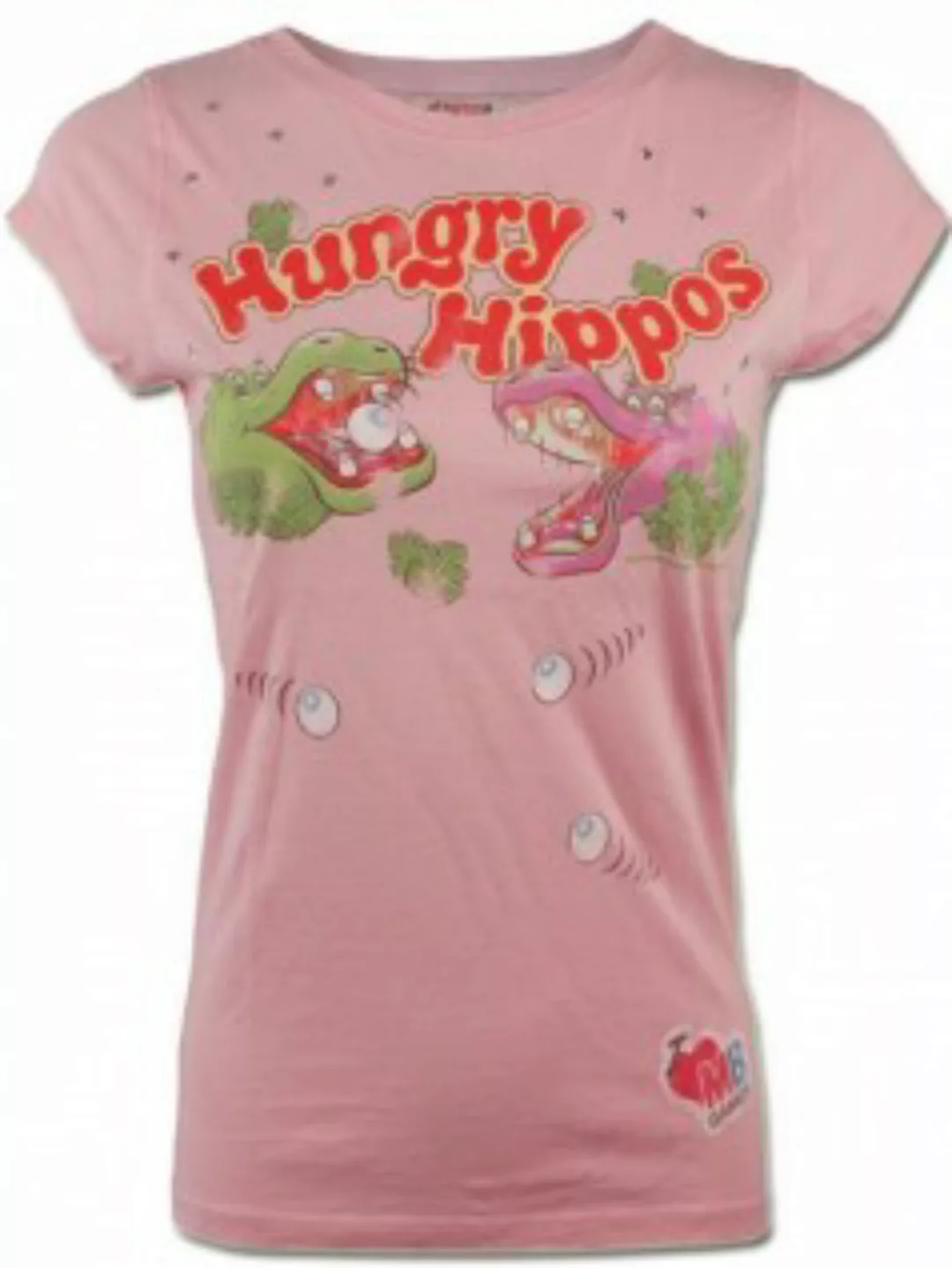Famous Forever Damen Vintage Shirt Hungry Hippos günstig online kaufen