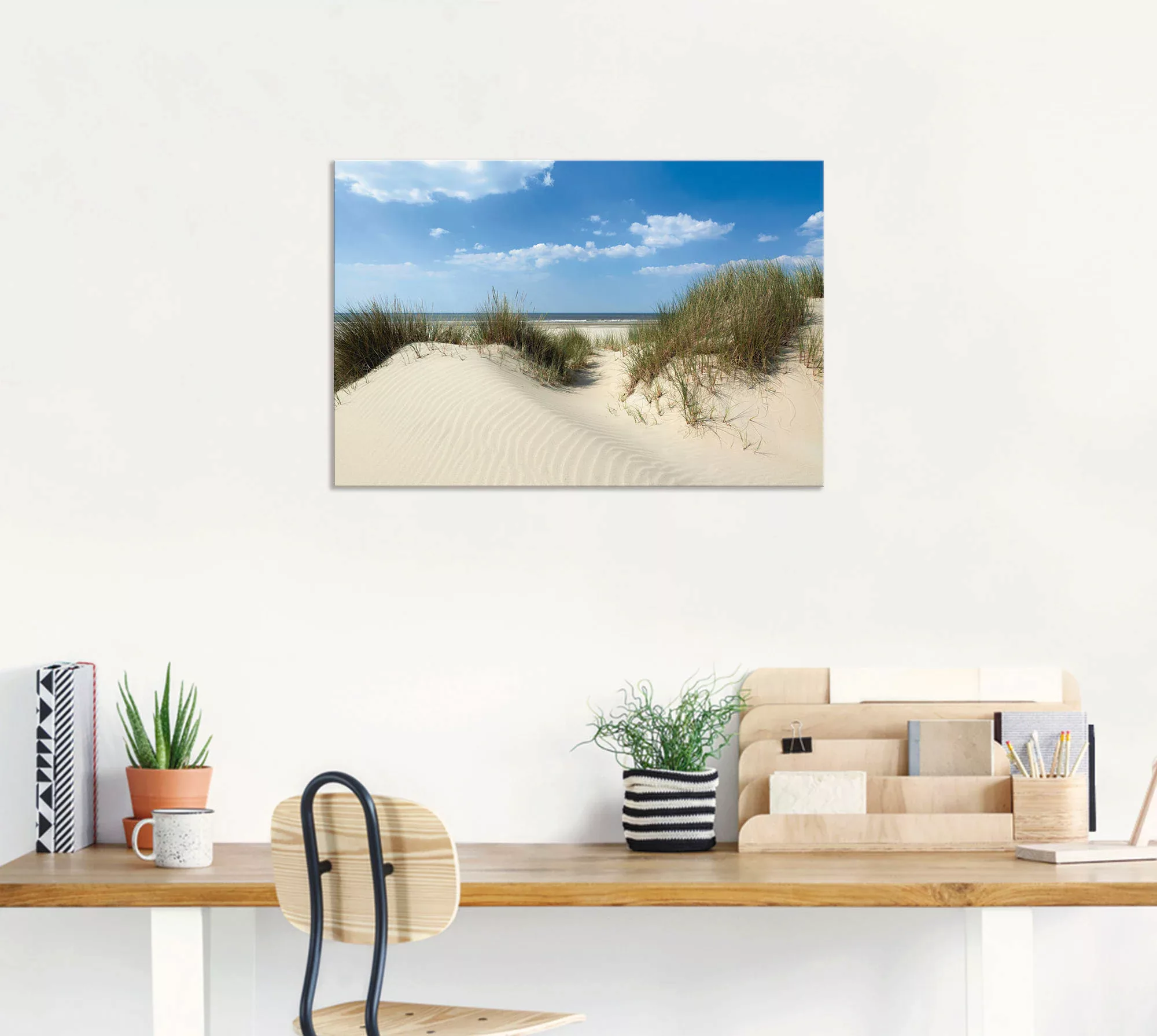 Artland Wandbild »Düne mit Meeresblick«, Strand, (1 St.), als Alubild, Outd günstig online kaufen