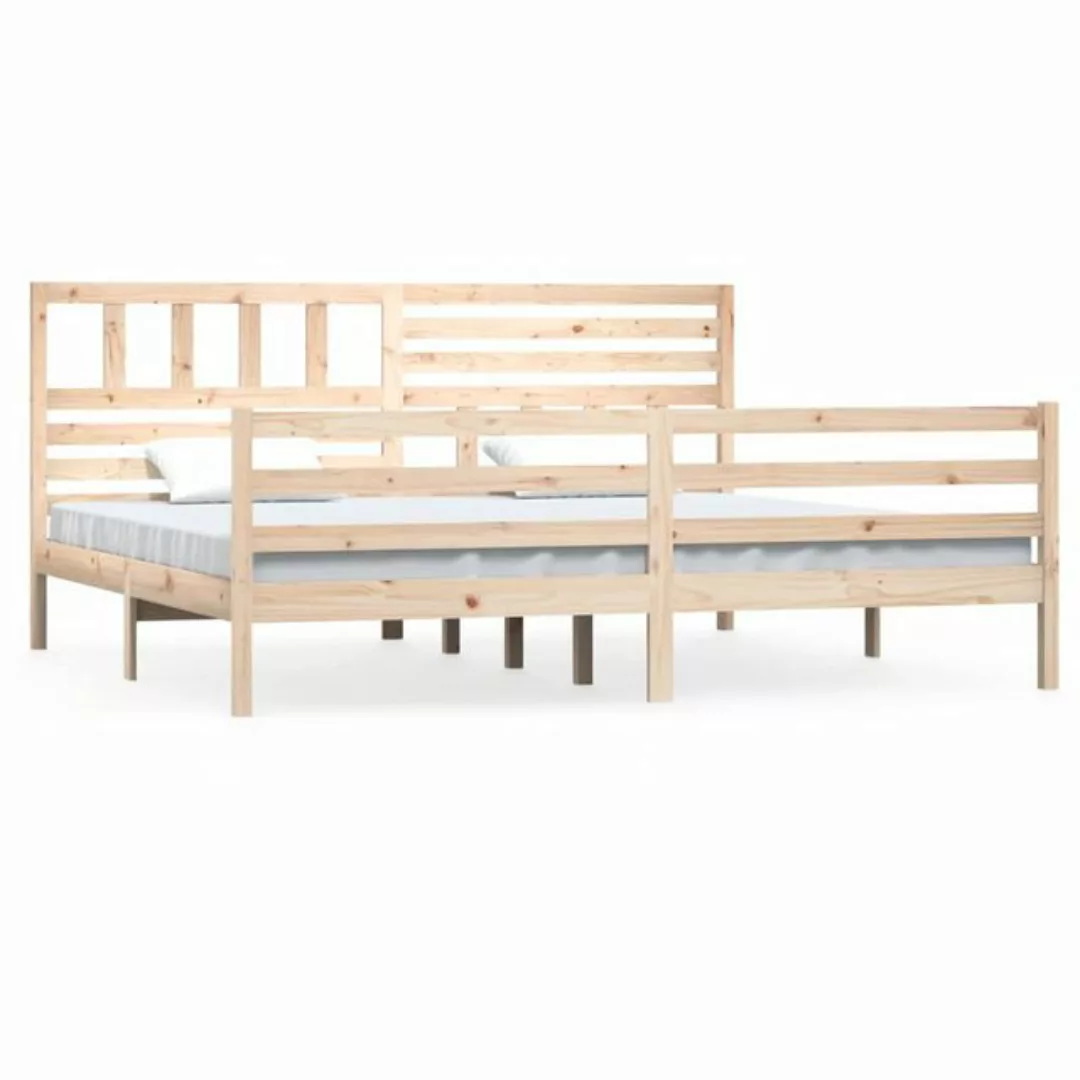 vidaXL Bettgestell Massivholzbett 180x200 cm 6FT Super King Doppelbett Bett günstig online kaufen