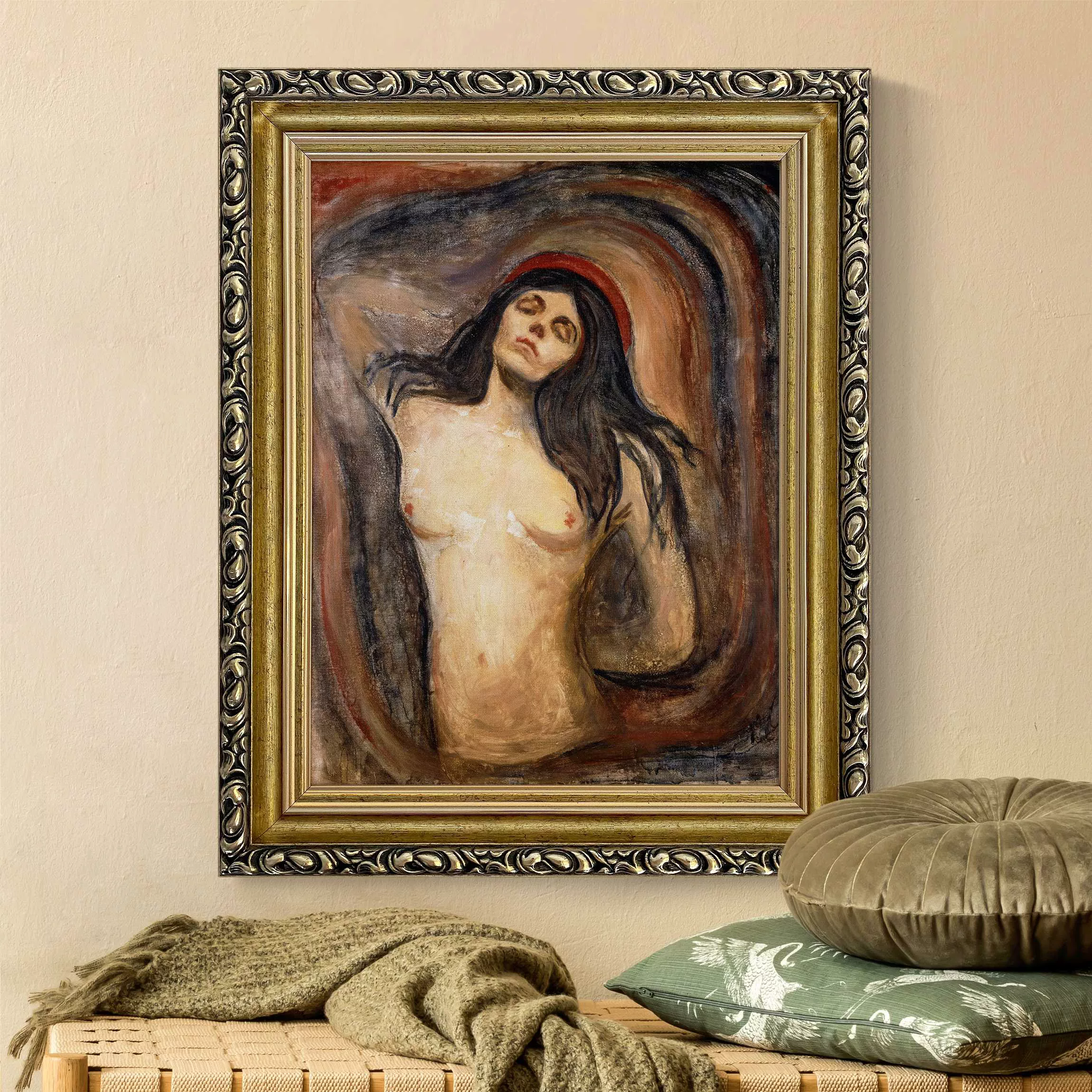 Gerahmtes Leinwandbild Edvard Munch - Madonna günstig online kaufen