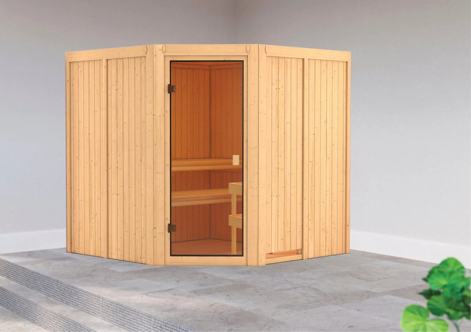 welltime Sauna »Merkur«, (Set) günstig online kaufen