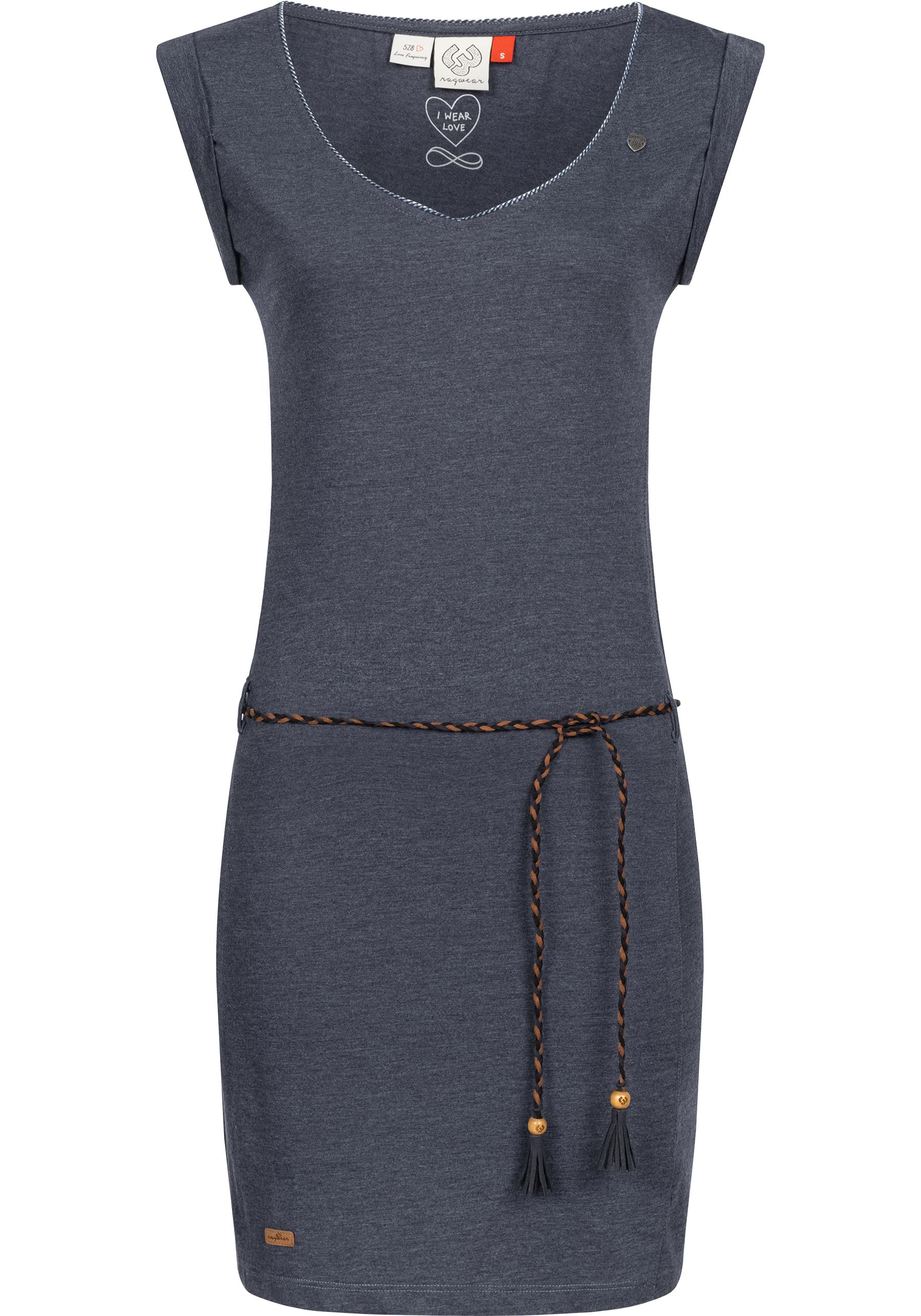 Ragwear Jerseykleid "Slavka", stylisches Shirtkleid mit geflochtenem Taille günstig online kaufen