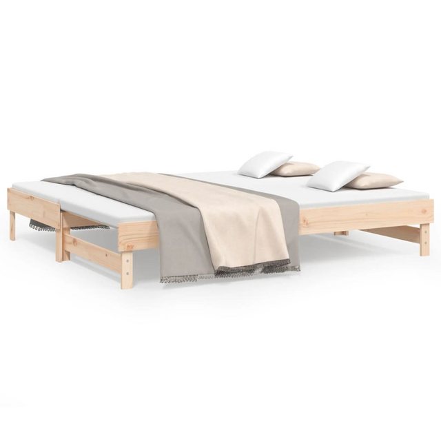 vidaXL Gästebett Gästebett Tagesbett Ausziehbar 2x90x200 cm Massivholz Kief günstig online kaufen