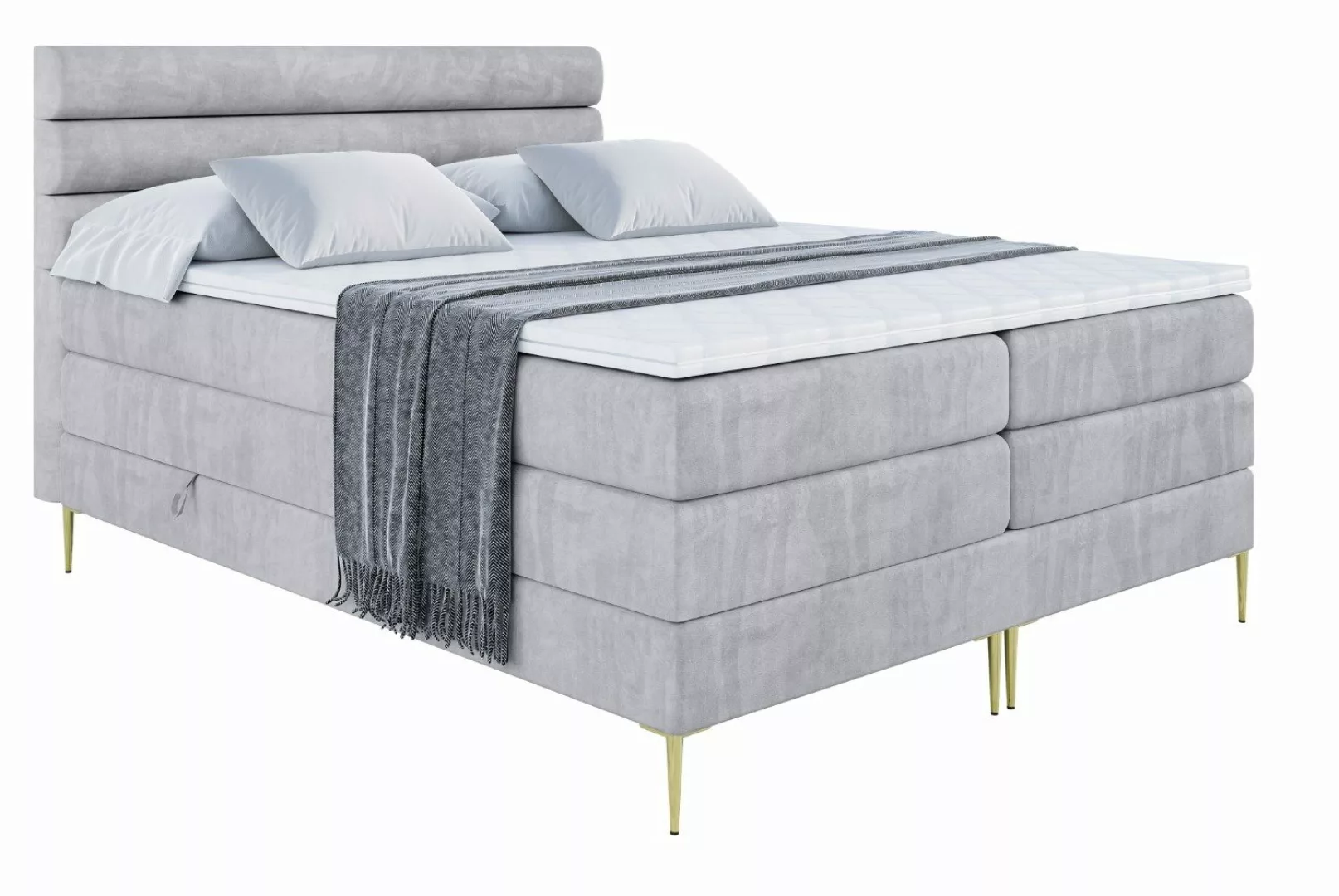 ALTDECOR Boxspringbett CELESTIA-F KING (Multipocket-Matratze H4, günstig online kaufen