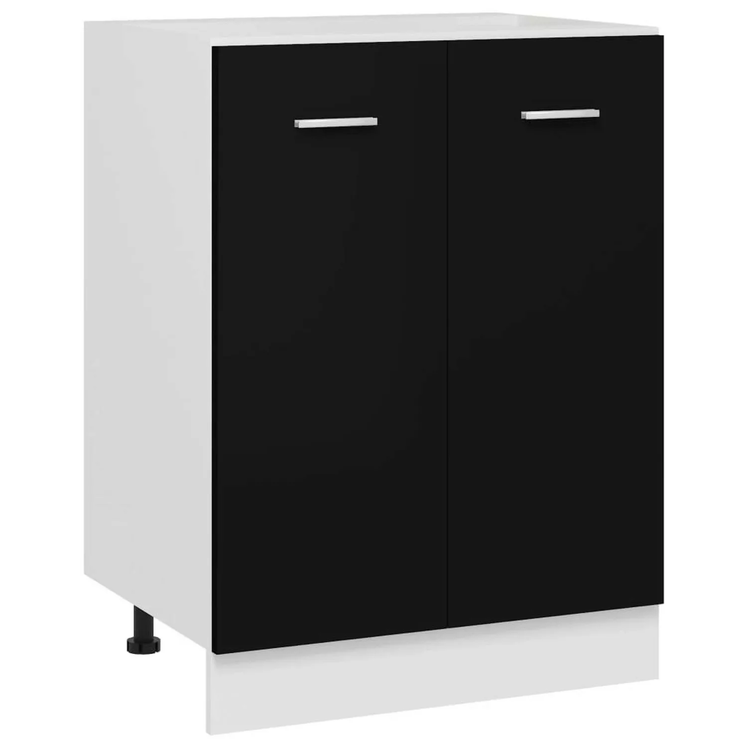 vidaXL Unterschrank Unterschrank Schwarz 60x46x81,5 cm Spanplatte günstig online kaufen