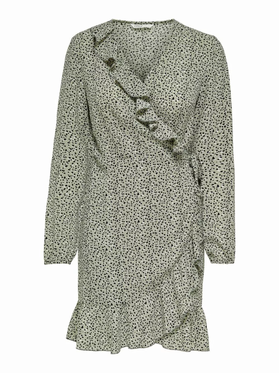 Only Carly Kurzes Kleid 38 Seagrass / Aop Multi Dot günstig online kaufen
