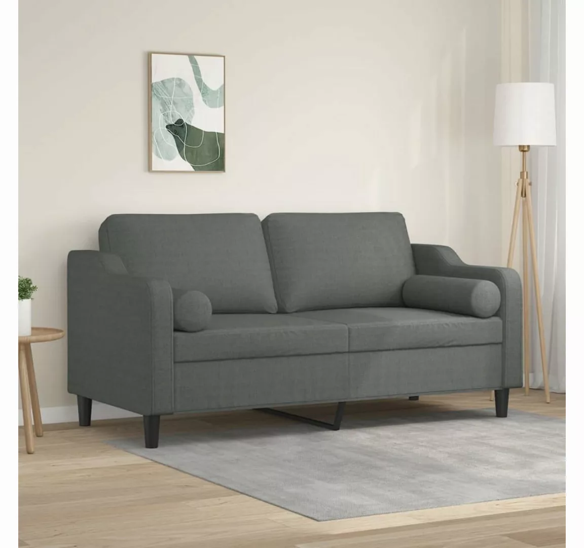 vidaXL Sofa Sofa mit Zierkissen Stoff, 140 cm, 2-Sitzer günstig online kaufen