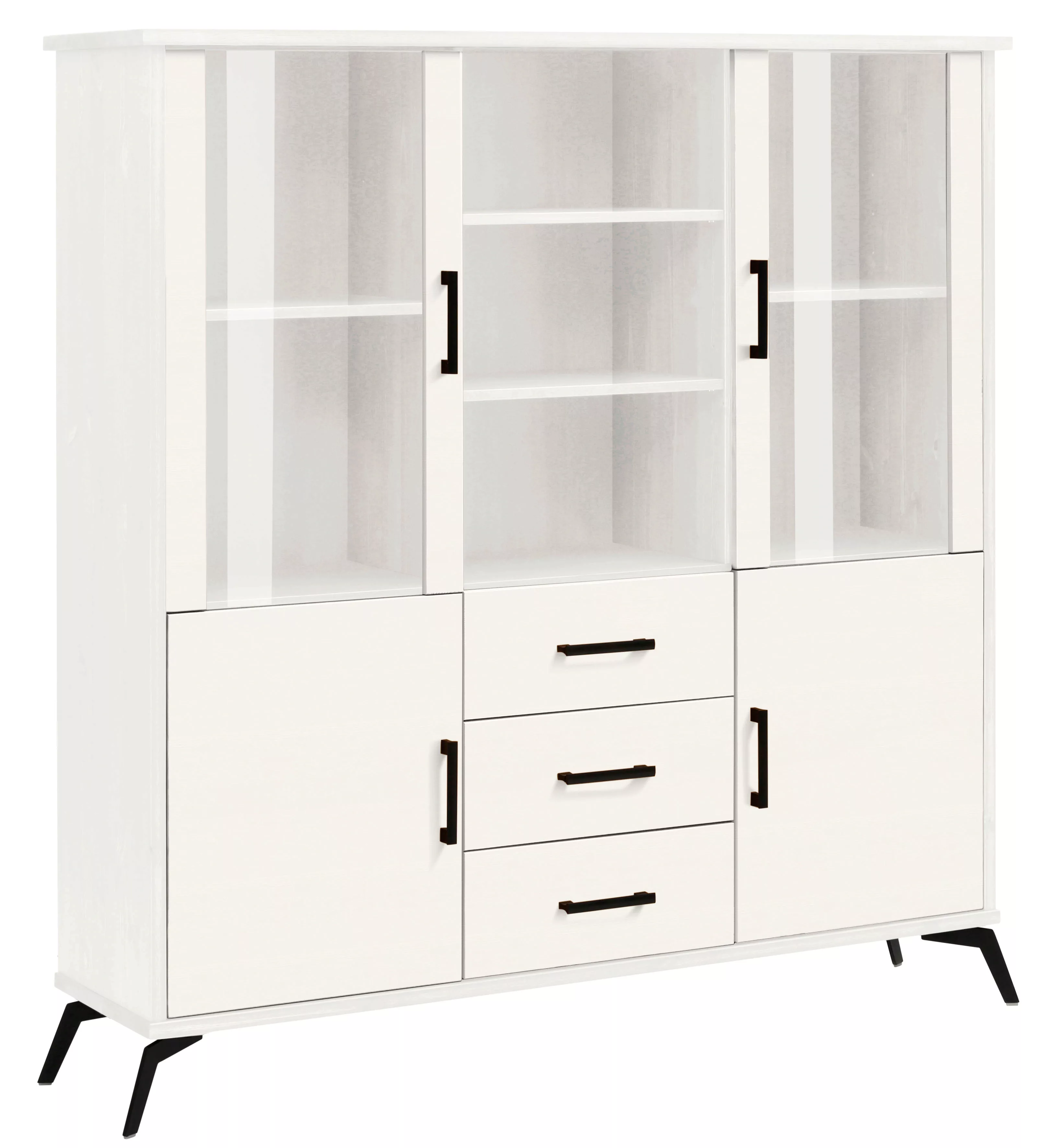 Home affaire Highboard "Lisa", mit Metallgriffen, Höhe 154 cm günstig online kaufen