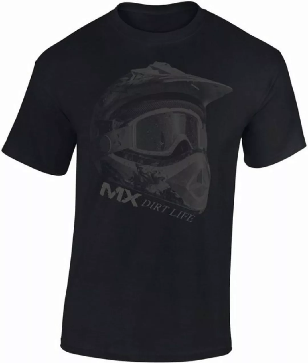 Baddery Print-Shirt Motocross T-Shirt: "MX Dirt Life" - Motorrad Biker T-Sh günstig online kaufen
