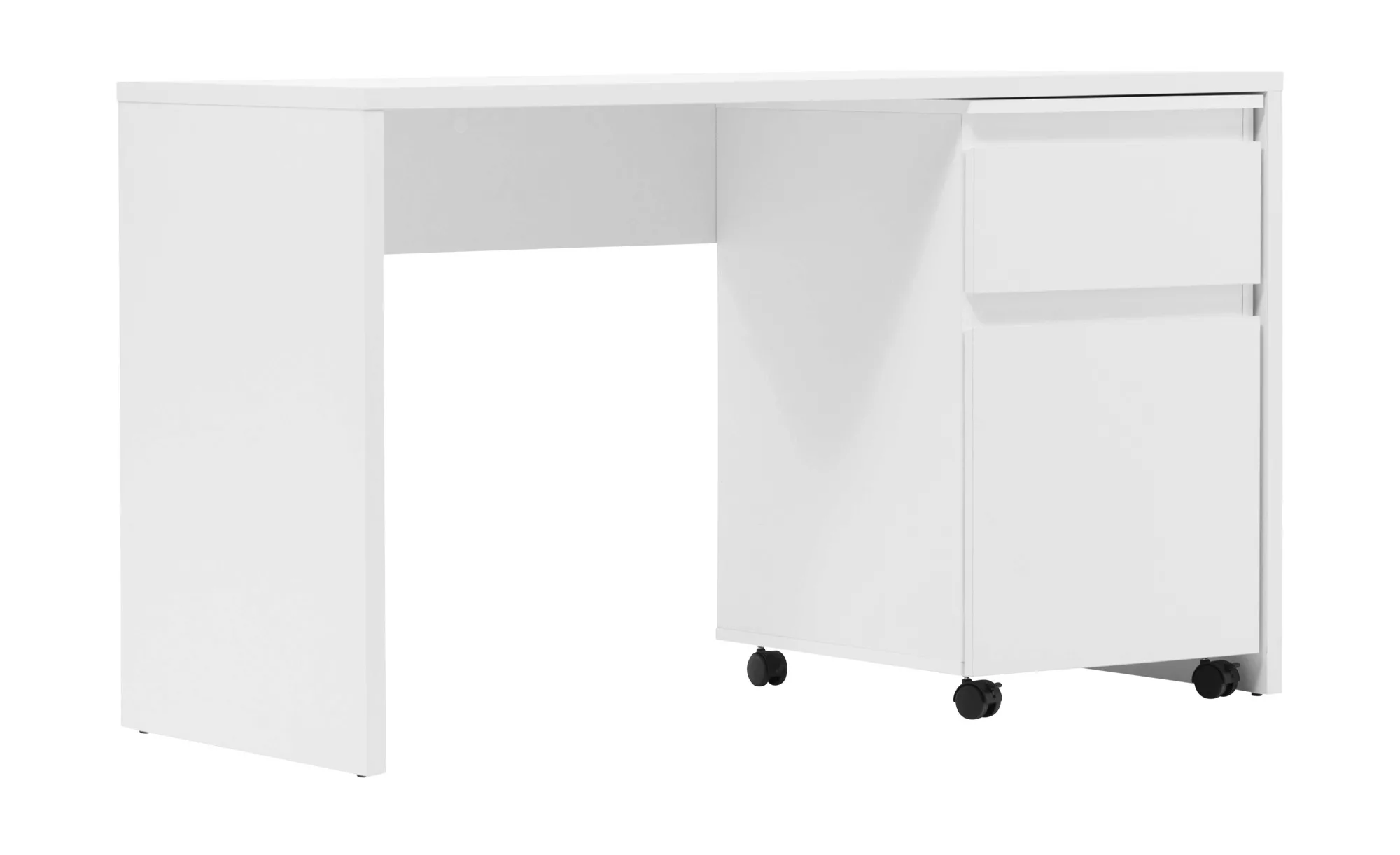 Schreibtisch  Savona - weiß - 130 cm - 75 cm - 55 cm - Sconto günstig online kaufen