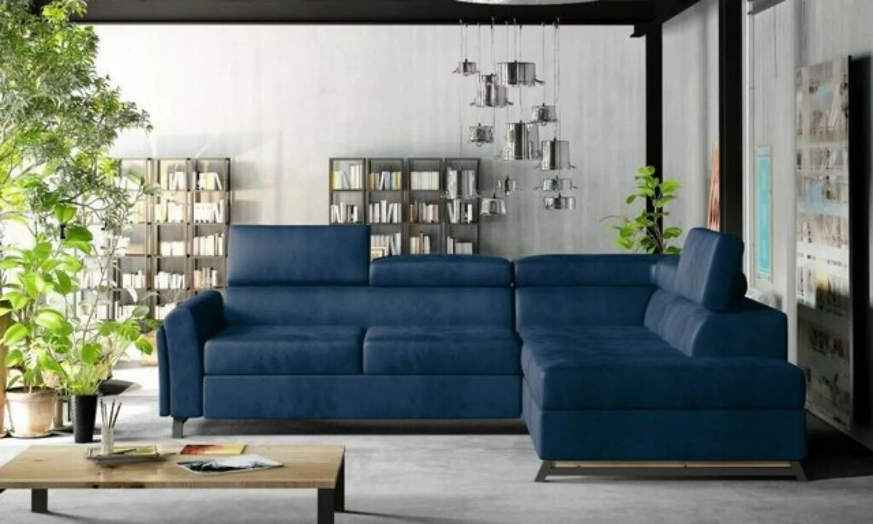 JVmoebel Ecksofa, Designer Sofa Couch Ecksofa Textil Polster Garnitur Wohnl günstig online kaufen