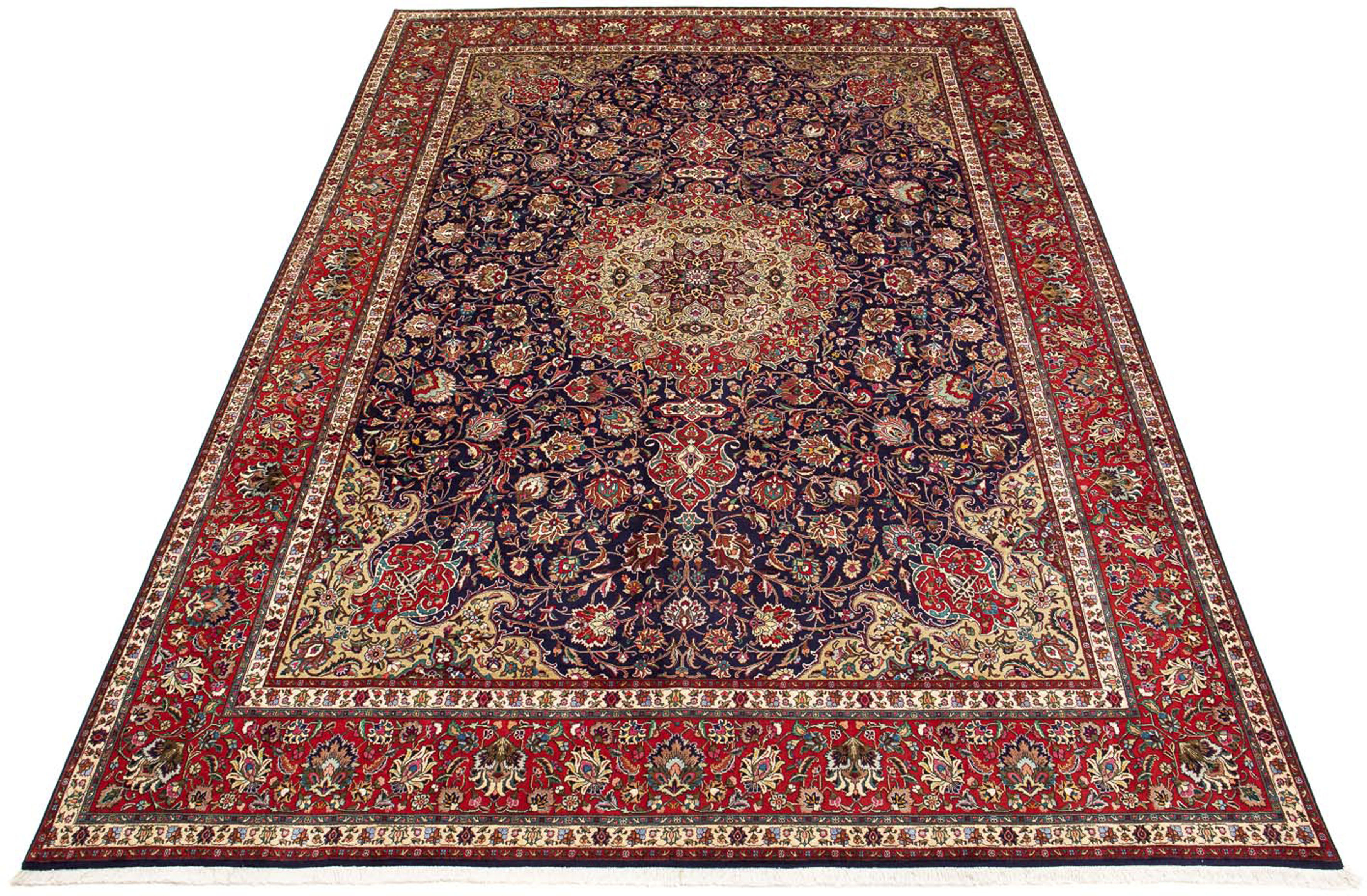 morgenland Orientteppich »Täbriz - 395 x 297 cm - hellrot«, rechteckig, Woh günstig online kaufen