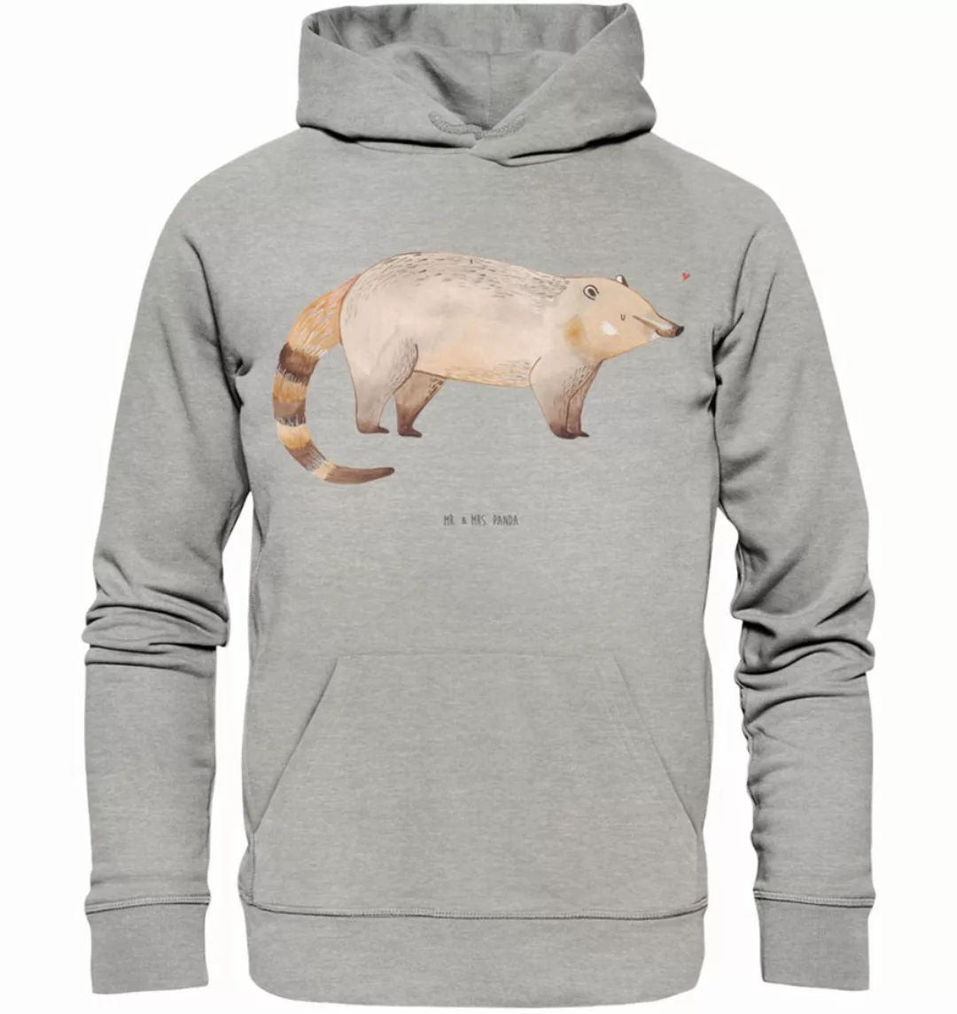 Mr. & Mrs. Panda Hoodie Nasenbär Größe XL - Heather Grey - Geschenk, Unisex günstig online kaufen