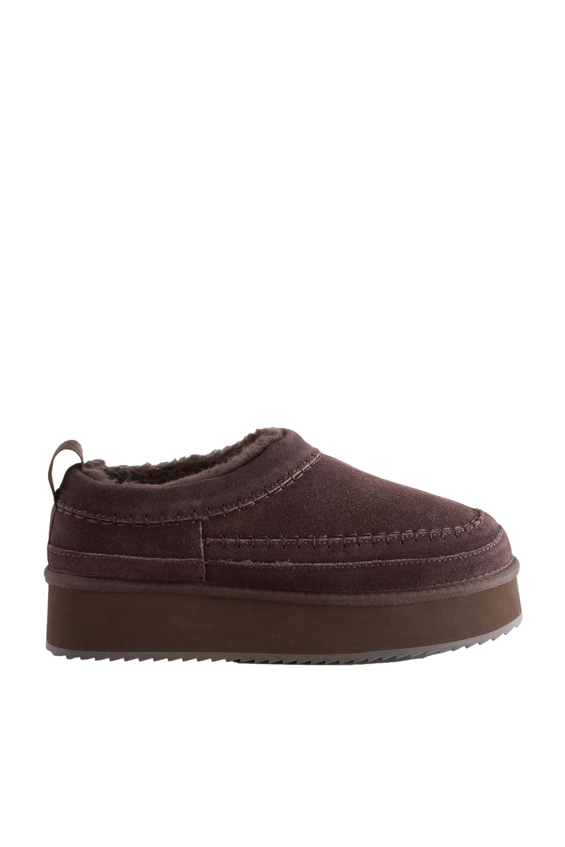 Next Forever Comfort® Leder-Schlupfschuhe, Borgfutter Slipper günstig online kaufen