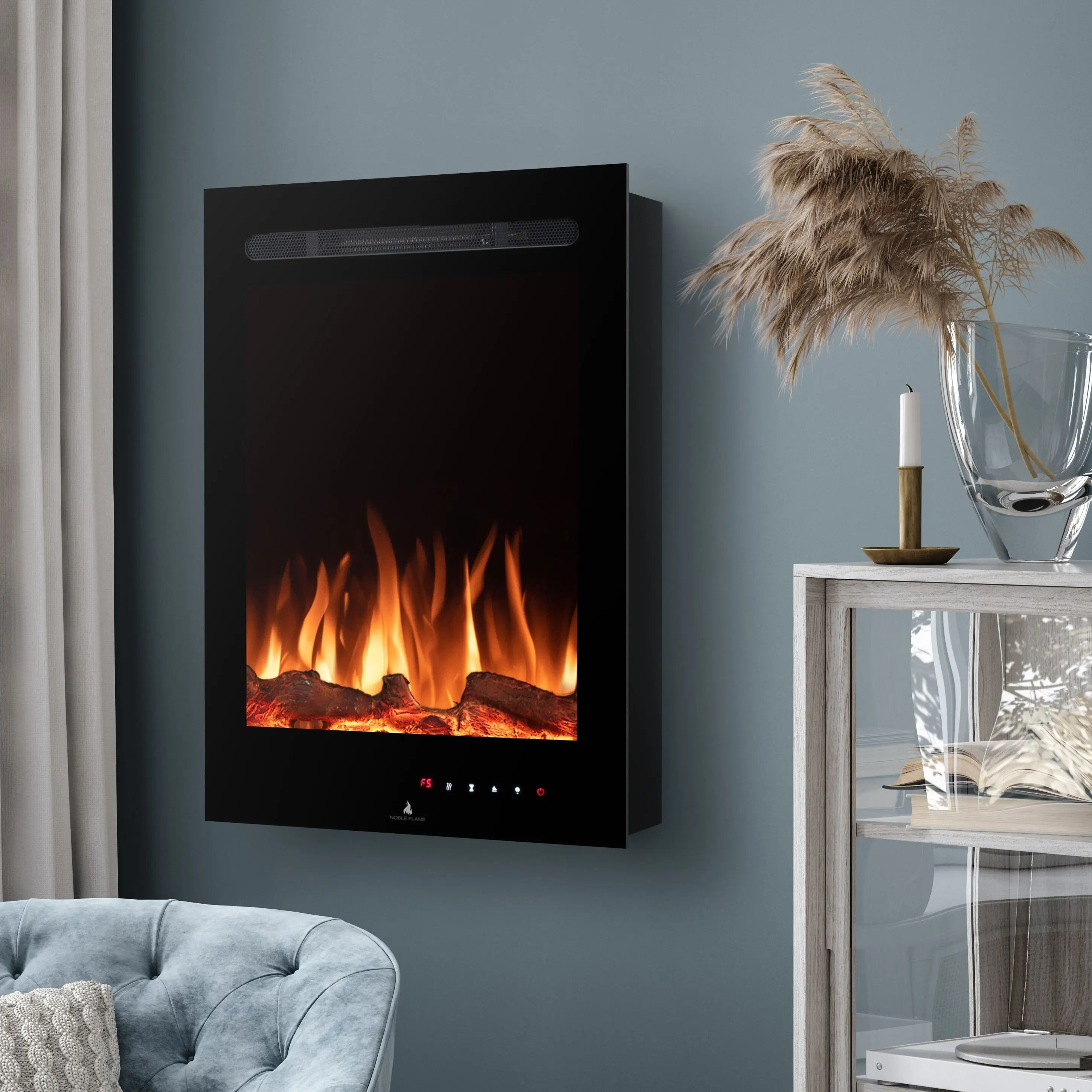 Noble Flame Lenox schwarz [Elektrokamin Wandeinbau/wandhängend] günstig online kaufen