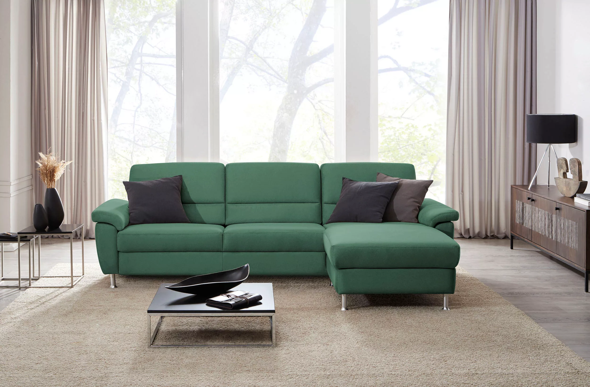 CALIZZA INTERIORS Ecksofa »Onyx L-Form«, Recamiere links oder rechts, wahlw günstig online kaufen