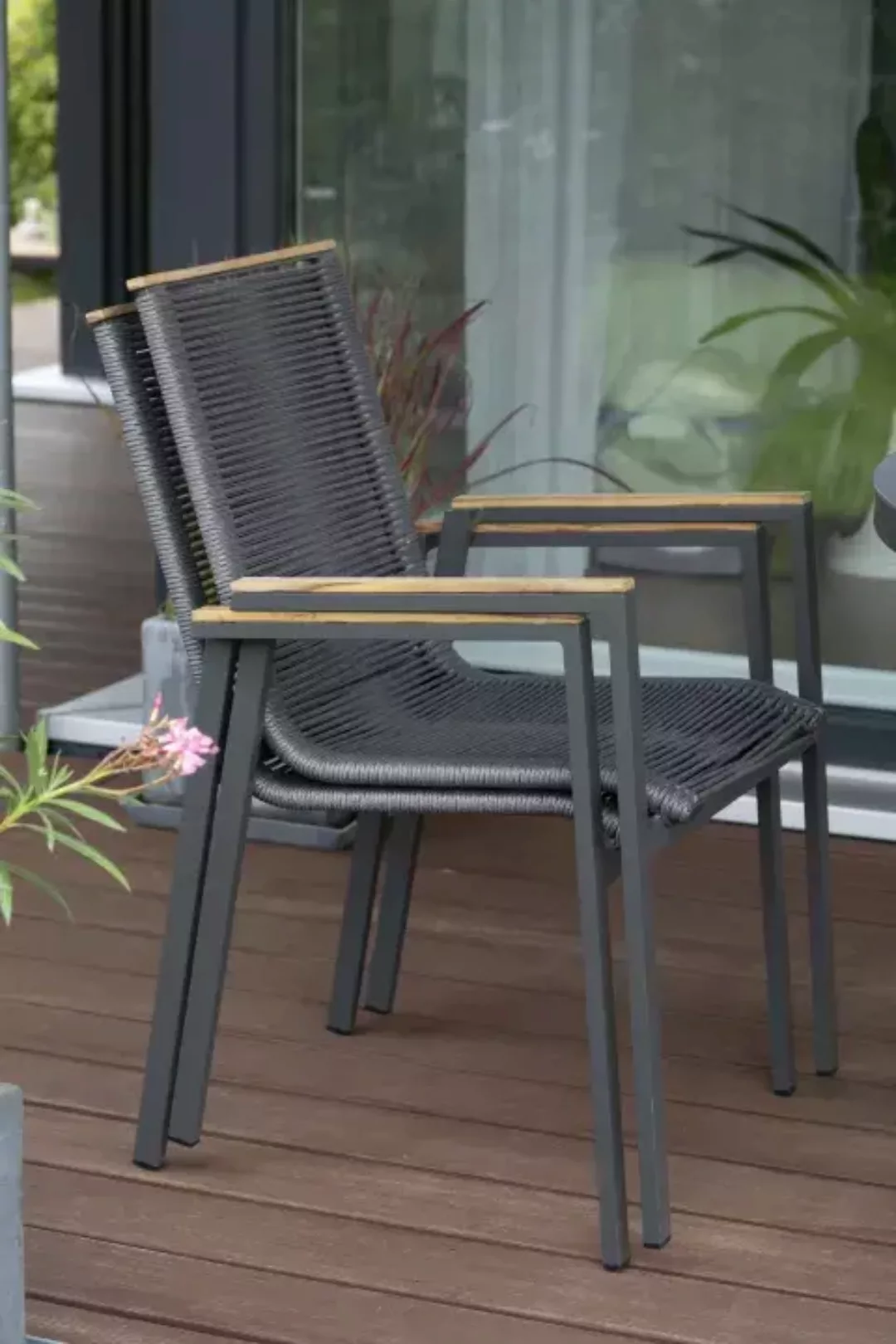 Gartenmöbelset Diningsessel Alicante mit Tisch Malaga 120cm günstig online kaufen