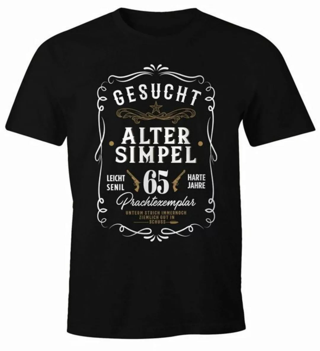 MoonWorks Print-Shirt Herren Geschenk T-Shirt Geburtstag Gesucht Alter Simp günstig online kaufen