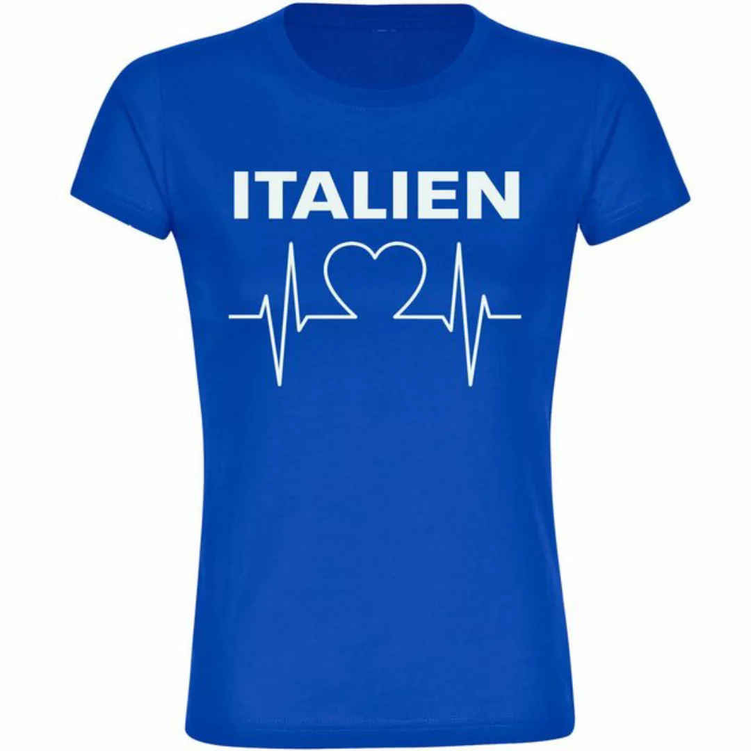 multifanshop T-Shirt Damen Italien - Herzschlag - Frauen günstig online kaufen