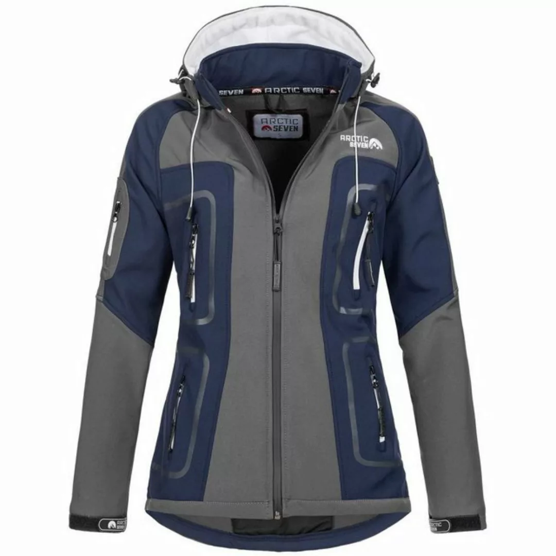 Arctic Seven Softshelljacke AS-181 funktionale Outdoorjacke mit abnehmbarer günstig online kaufen