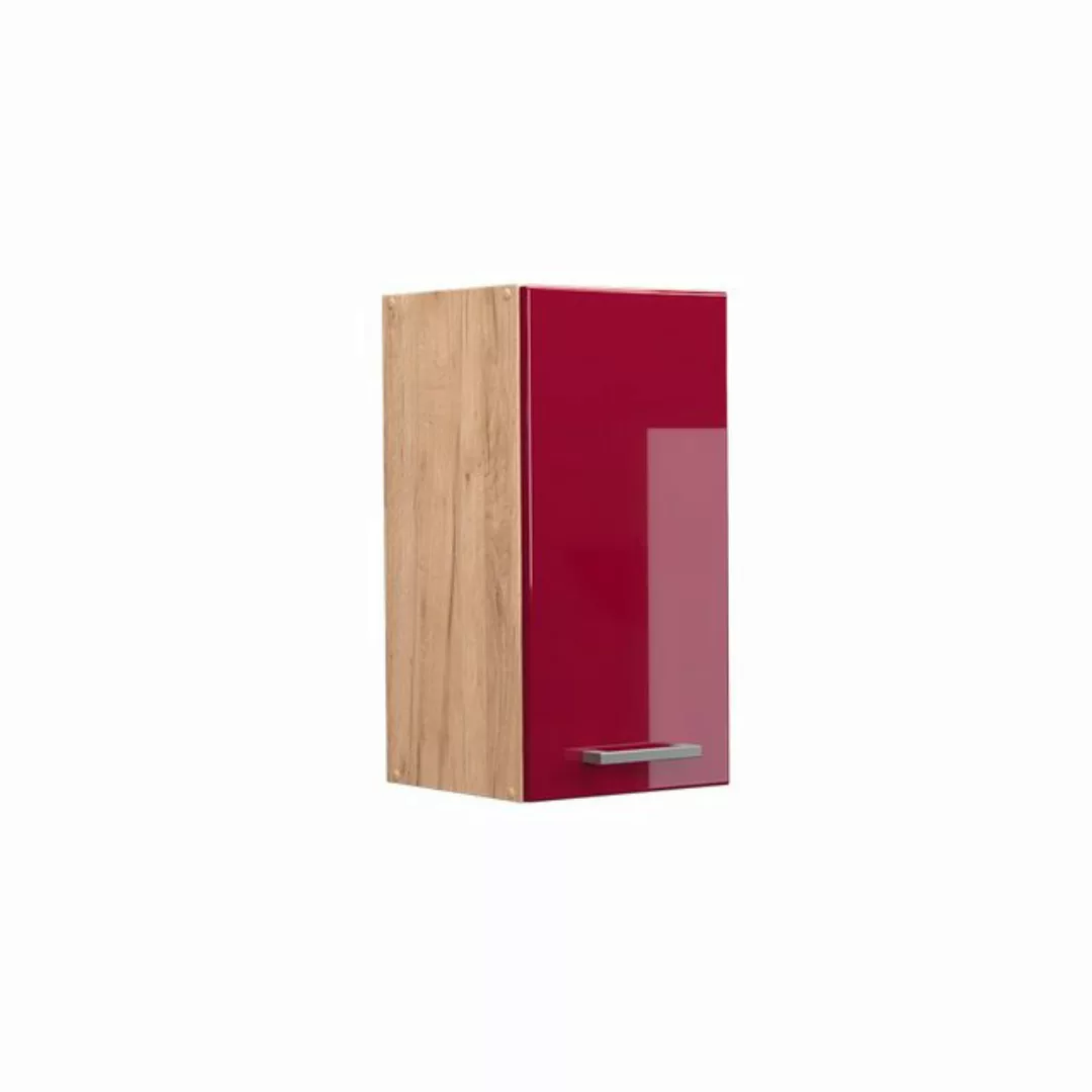 Vicco Hängeschrank Küchenhängeschrank 30 cm R-Line Goldkraft Bordeaux Hochg günstig online kaufen