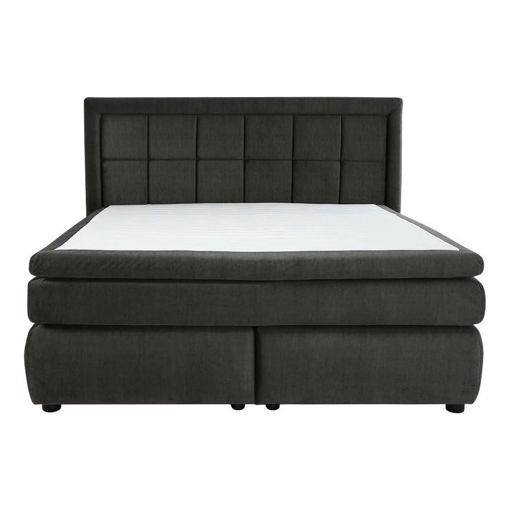 Boxspringbett  anthrazit dunkel Liegefläche B/L: ca. 180x200 cm günstig online kaufen