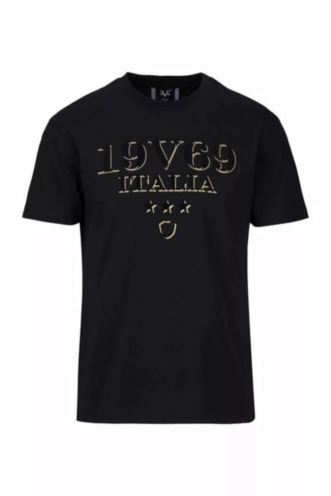 19V69 ITALIA T-Shirt RAFAEL GOLD LOGO Mitl Logoprint günstig online kaufen