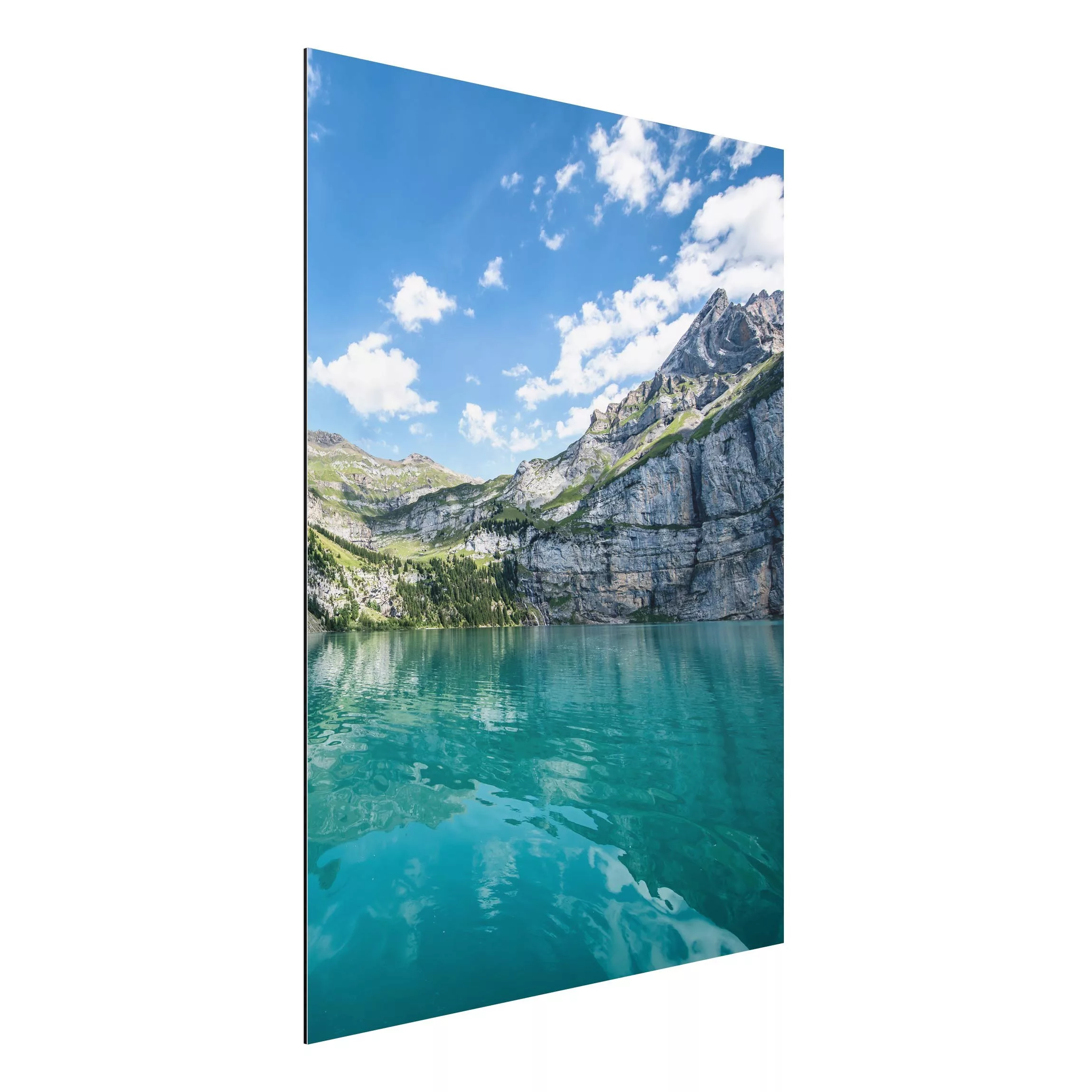 Alu-Dibond Bild Traumhafter Bergsee günstig online kaufen