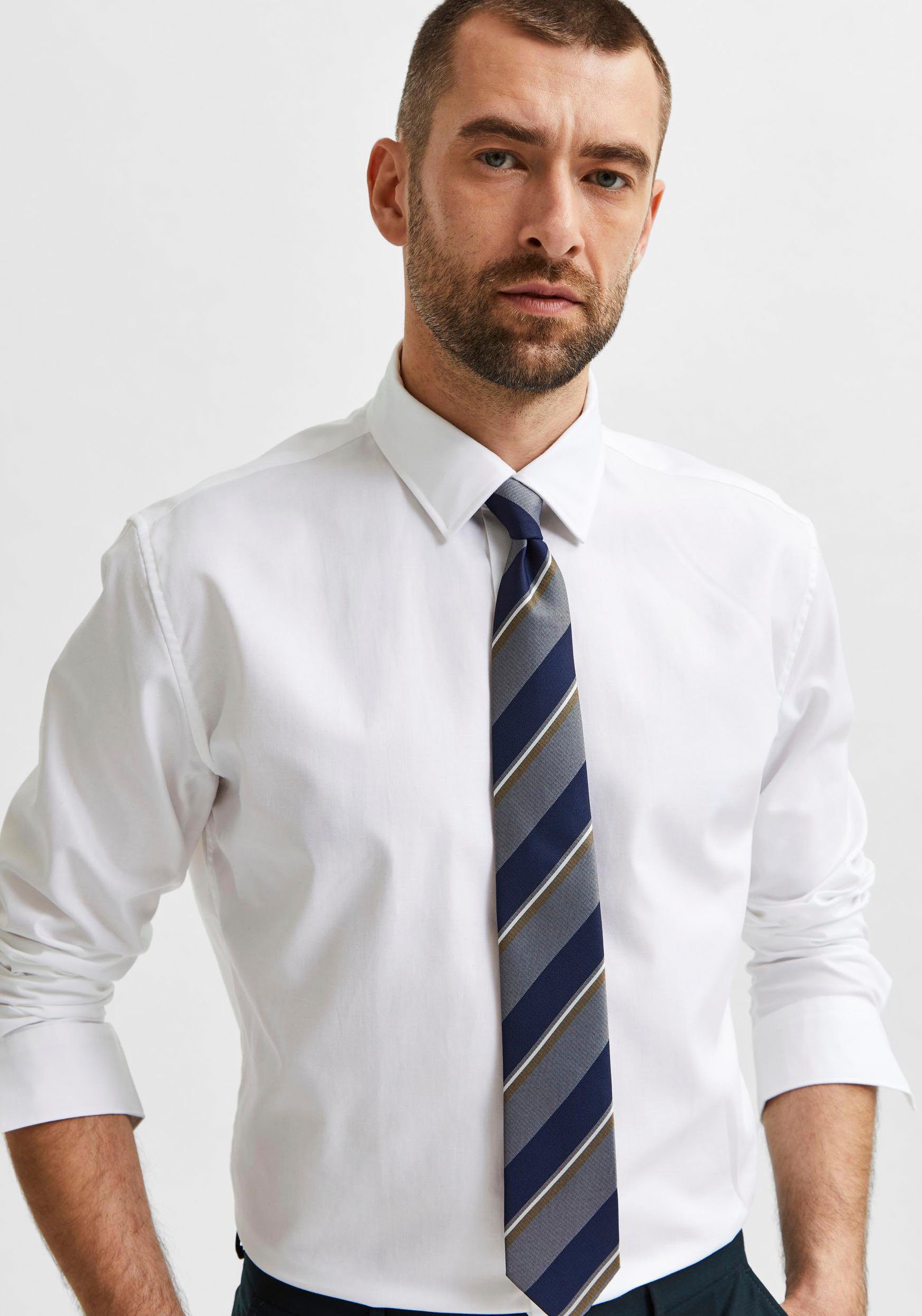 SELECTED HOMME Businesshemd SLHSLIMETHAN SHIRT günstig online kaufen
