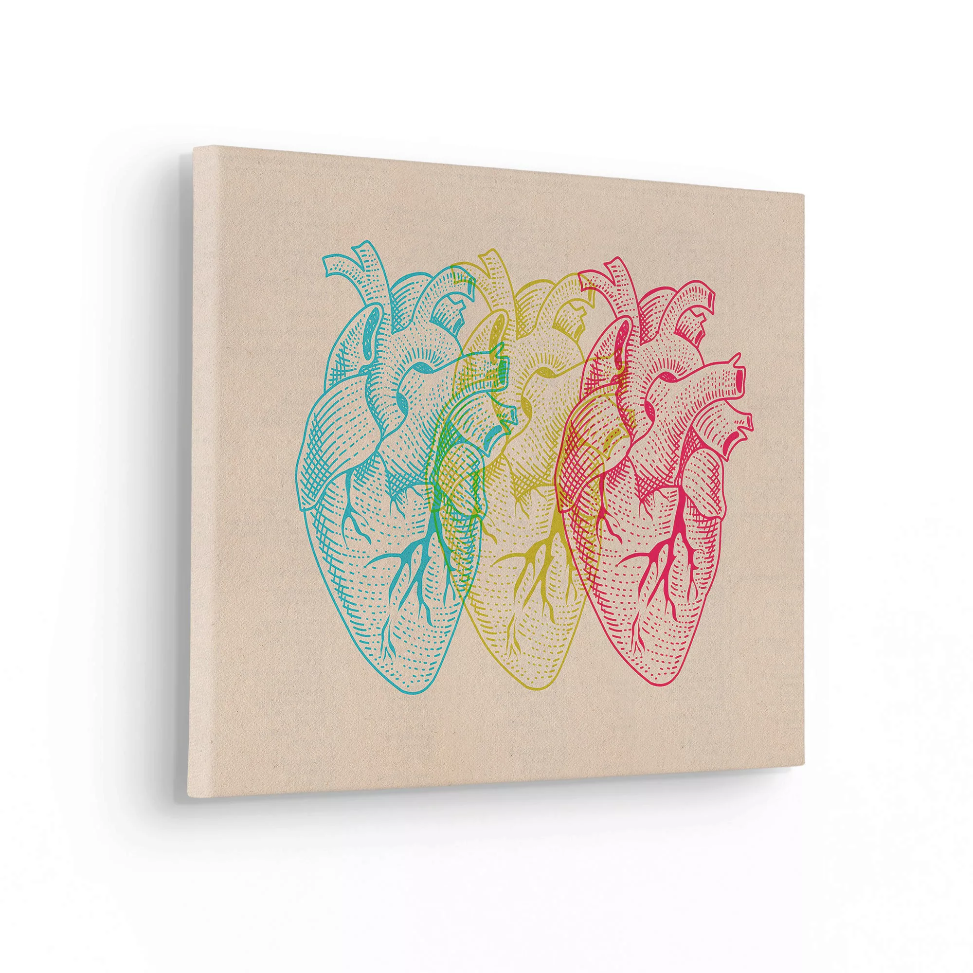 Komar Leinwandbild "Heart Variants", (1 St.), 30x40 cm (Breite x Höhe), Kei günstig online kaufen