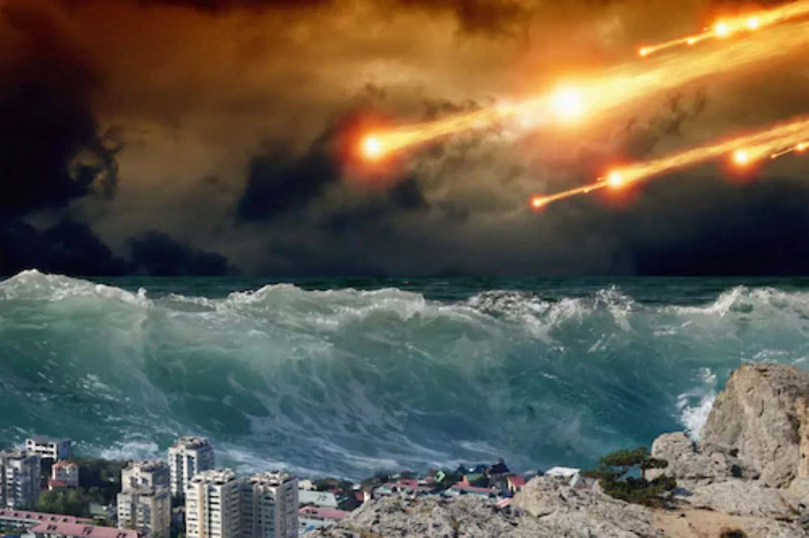 Papermoon Fototapete »Apokalyptischer Tsunami« günstig online kaufen