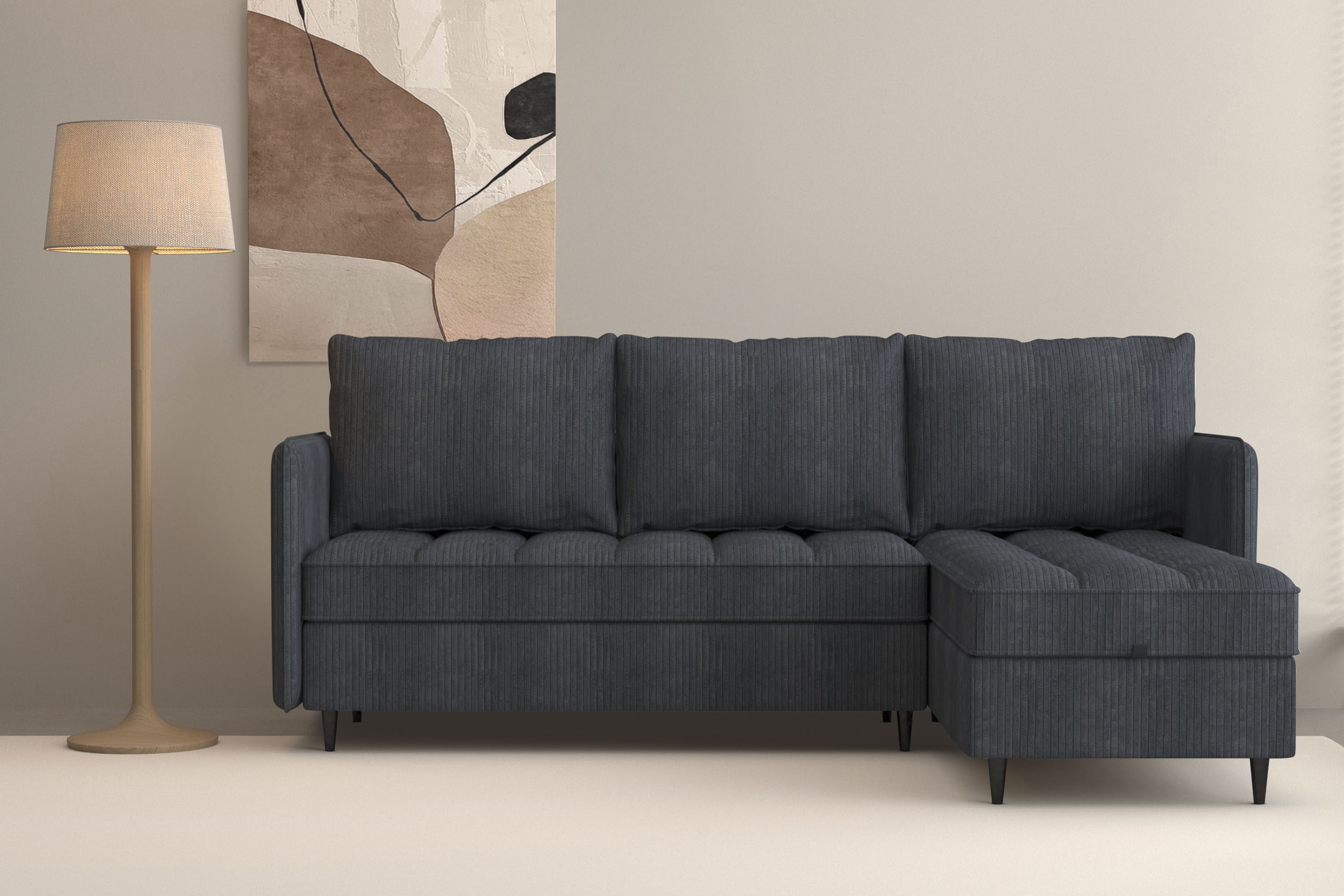 Dorel Home Ecksofa "LINDHUS, L-Form, verschiedene Stellvarianten, Schlaf-Li günstig online kaufen