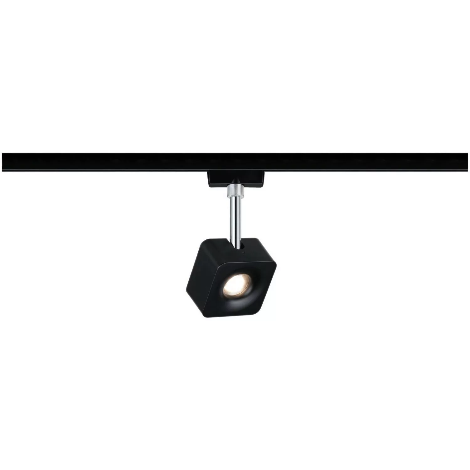 Paulmann URail LED-Spot Cube 8W Schwarz matt/Chrom 2700K dimmbar günstig online kaufen