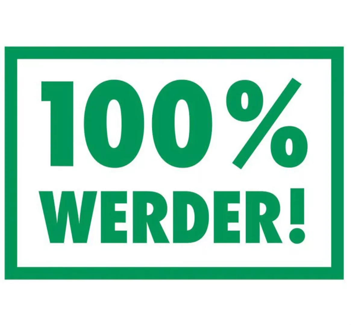 Wall-Art Wandtattoo »Werder Bremen 100%«, (1 St.) günstig online kaufen
