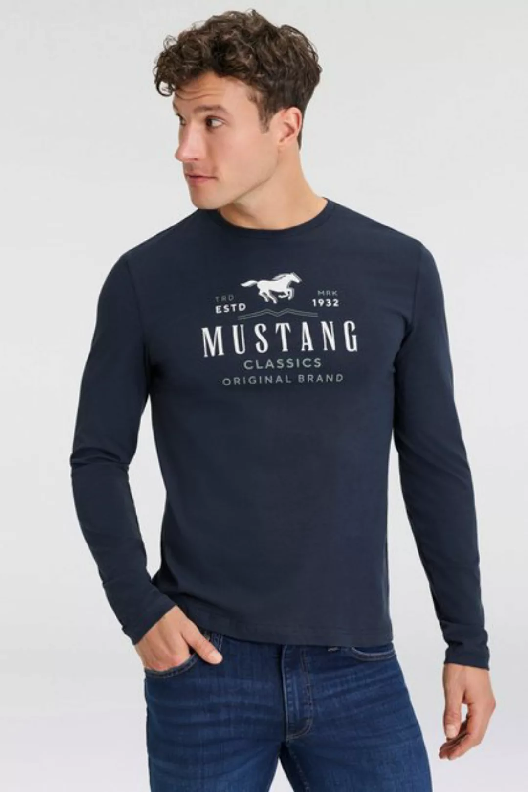 MUSTANG Langarmshirt "Style Adrian" günstig online kaufen