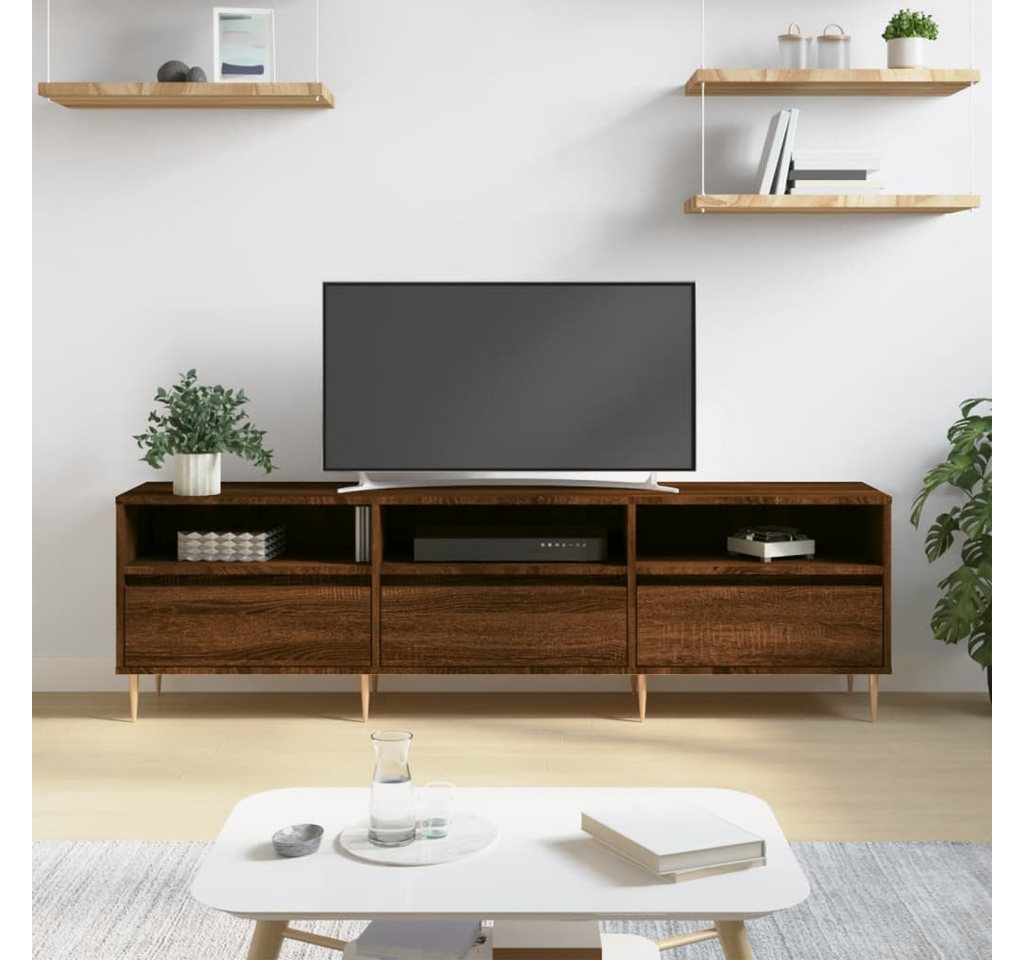 vidaXL TV-Schrank TV-Schrank Braun Eichen-Optik 150x30x44,5 cm Spanplatte günstig online kaufen