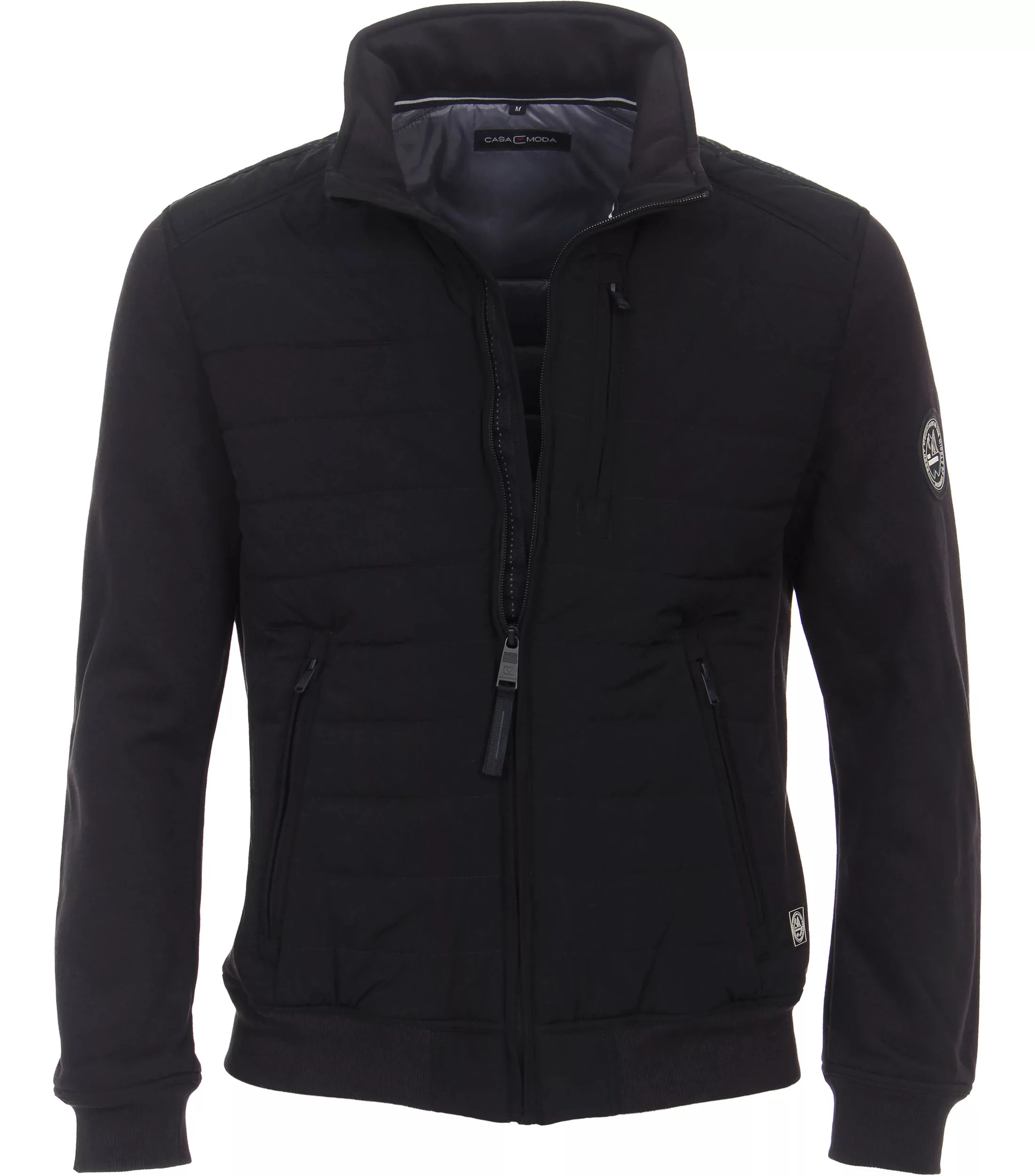 CASAMODA Sweatjacke "CASAMODA Materialmixjacke uni" günstig online kaufen