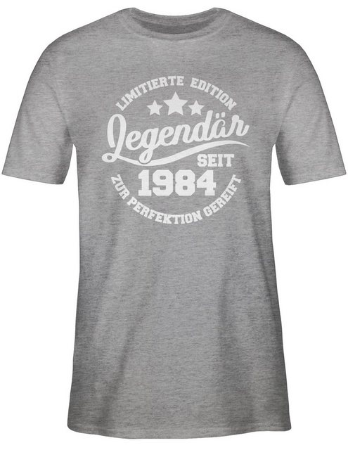 Shirtracer T-Shirt Legendär seit 1984 - weiß 40. Geburtstag günstig online kaufen