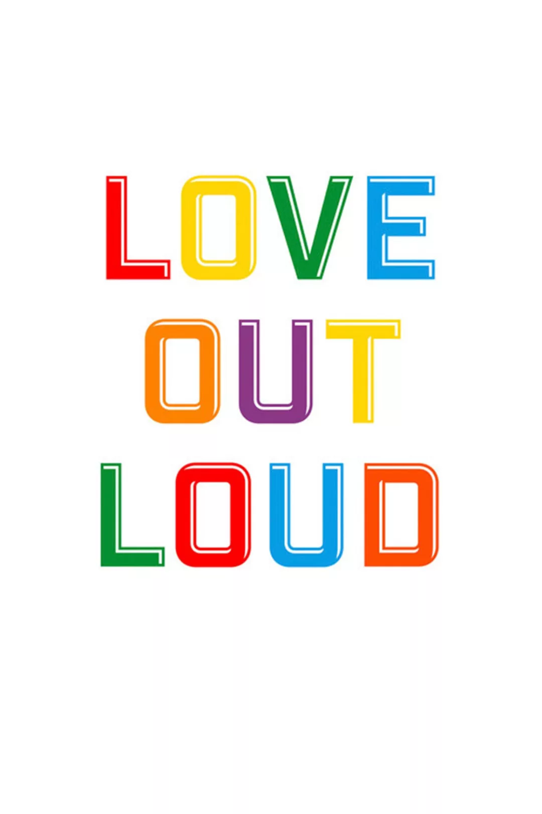 A.S. Création Leinwandbild "Love Out Loud 2 - Wandbild Weiß Bunt Keilrahmen günstig online kaufen