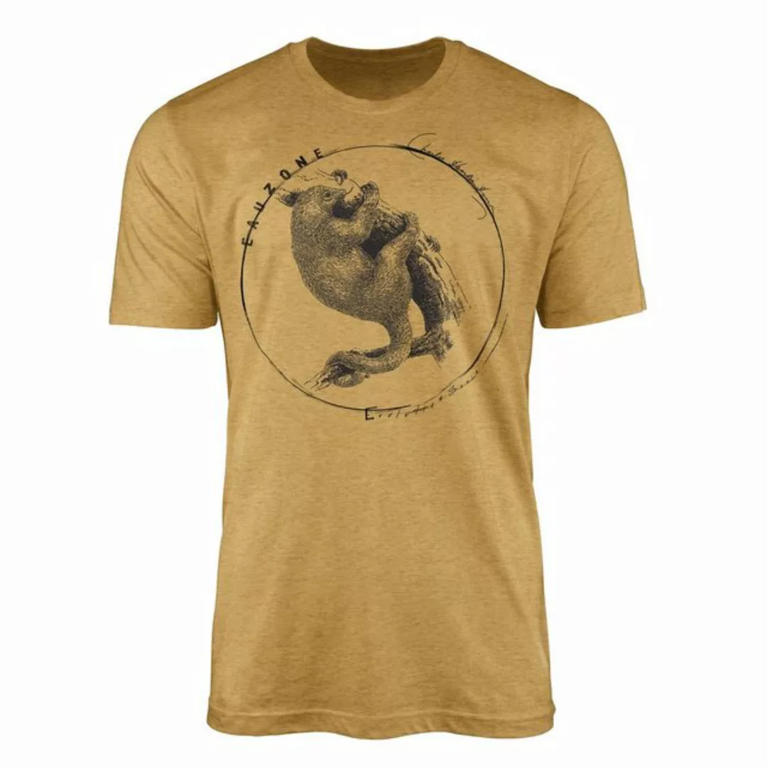 Sinus Art T-Shirt Evolution Herren T-Shirt Ameisenfresser günstig online kaufen