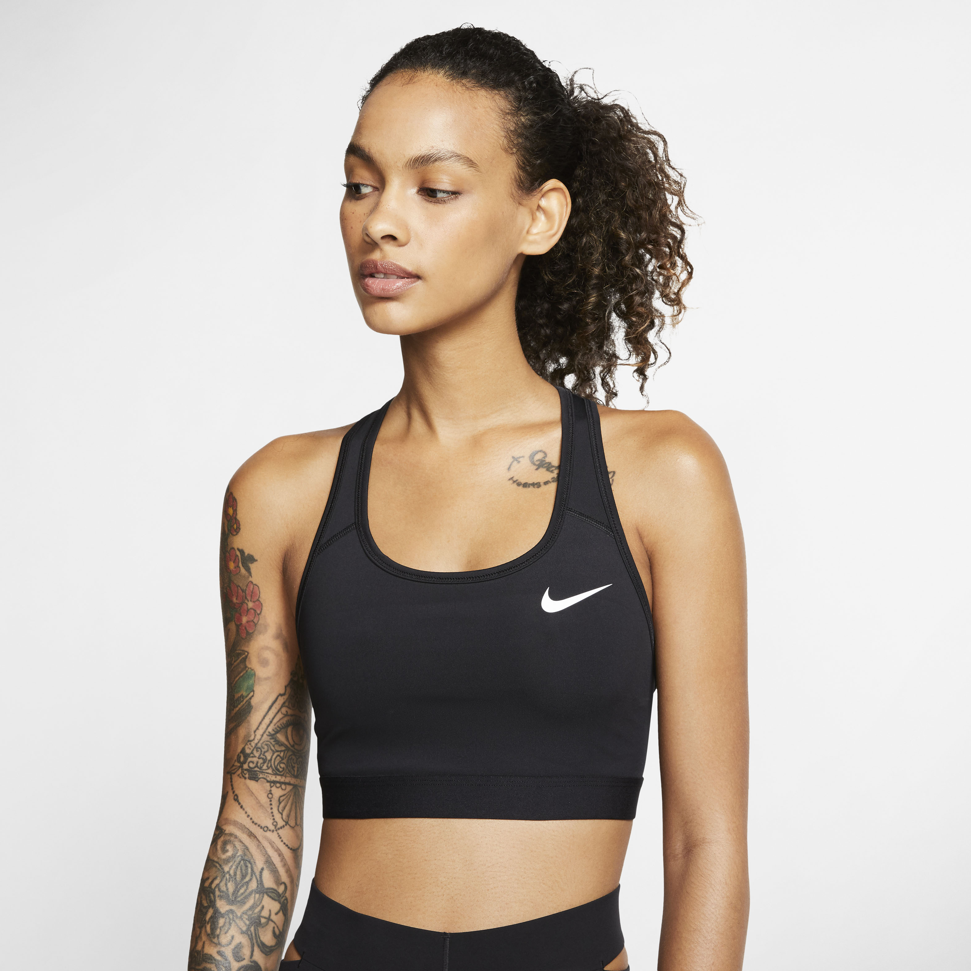 Nike Dri Fit Swoosh Einschlag Mittel XS Black / Black / White günstig online kaufen