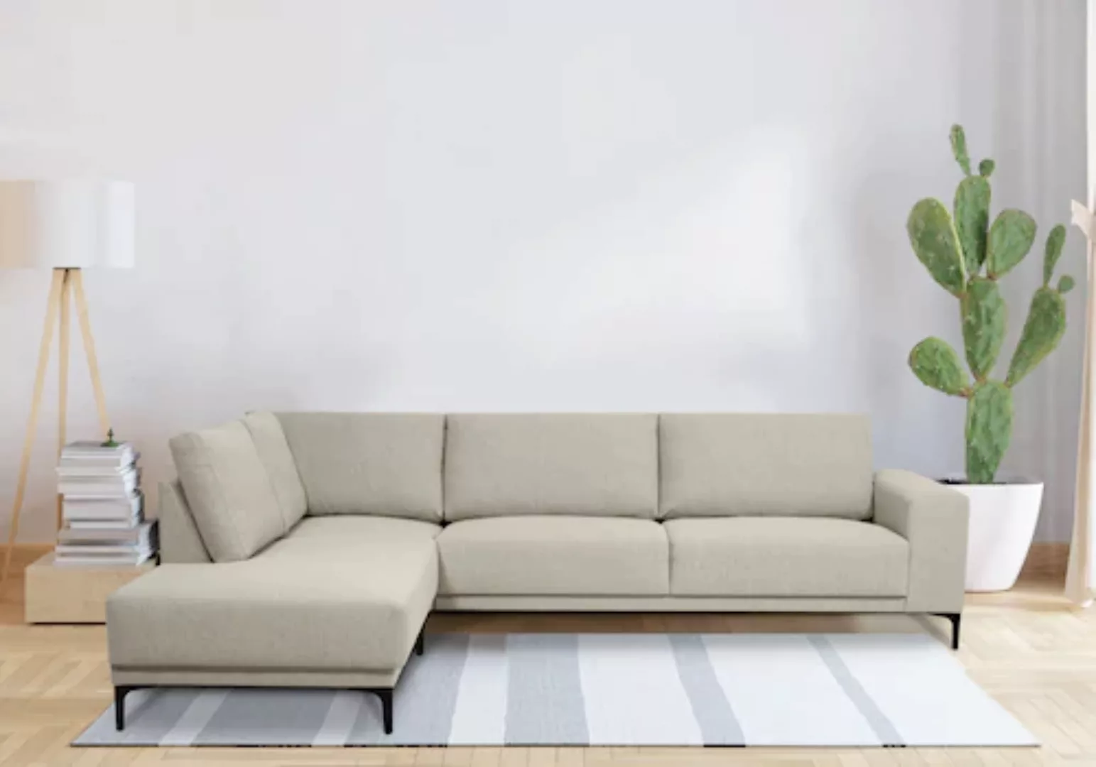 Places of Style Ecksofa "Xander, L-Form,", Breite 289 cm, Webstoff, Soft-To günstig online kaufen