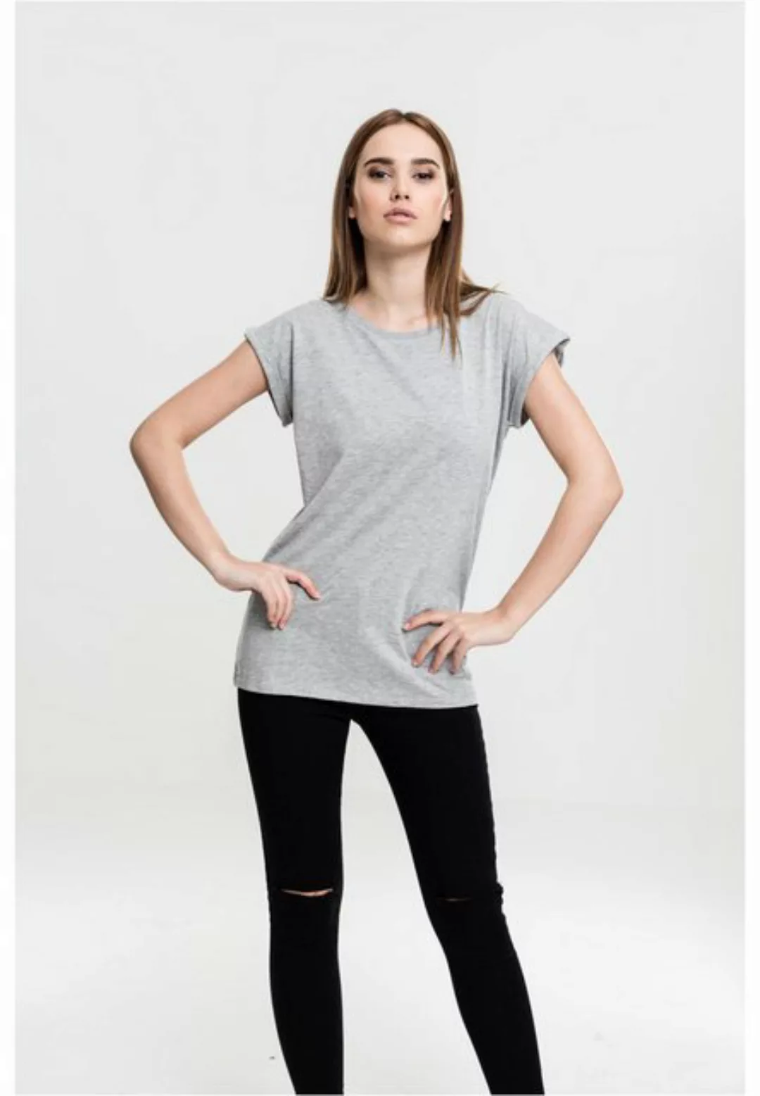 URBAN CLASSICS Kurzarmshirt Urban Classics Damen Ladies Extended Shoulder T günstig online kaufen