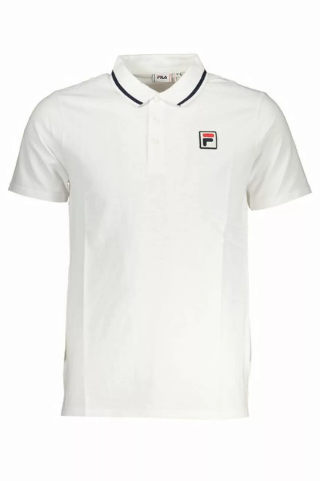 Fila Poloshirt Weißes Herren Poloshirt mit Kontrastdetails und günstig online kaufen